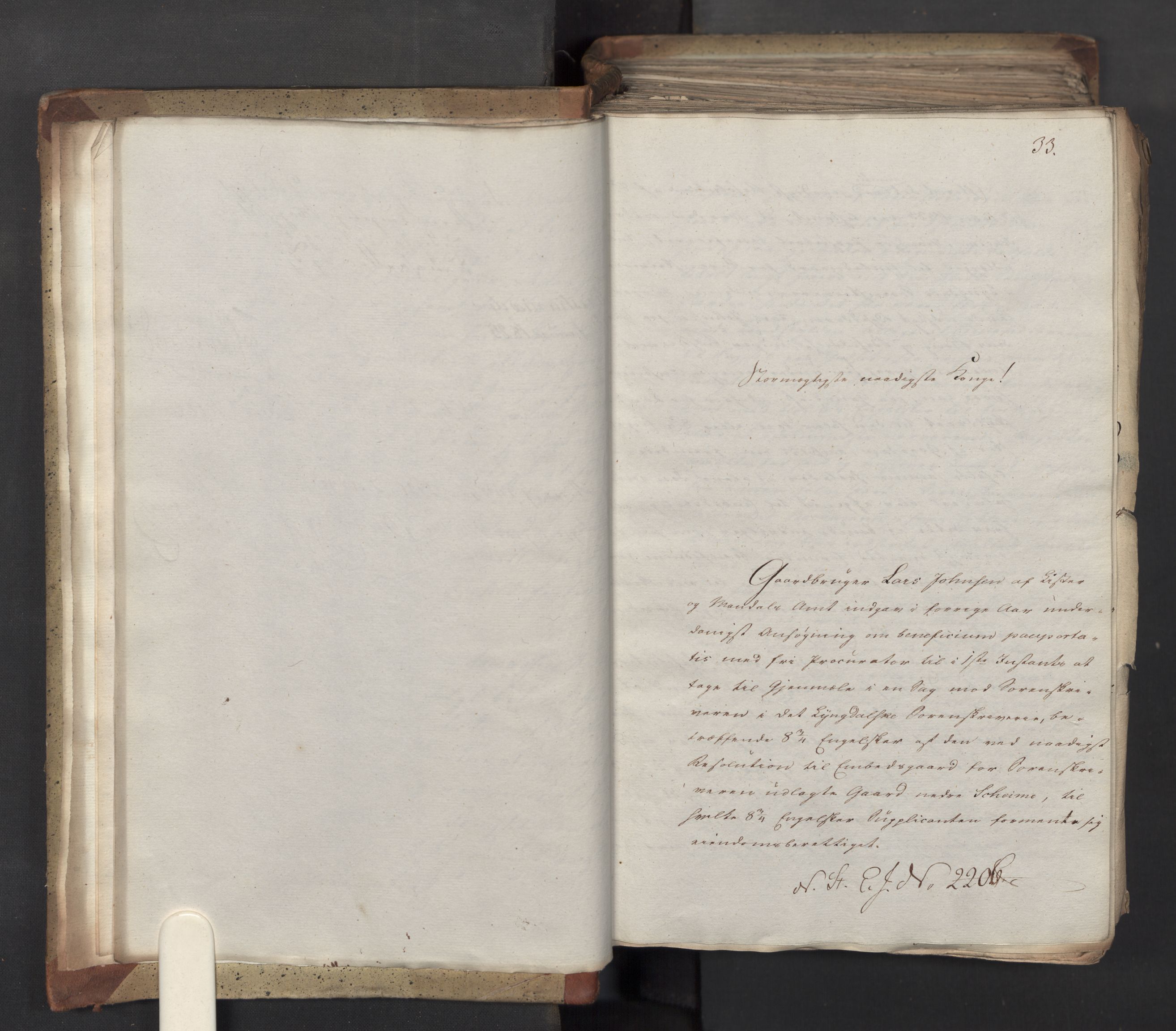 Statsrådsavdelingen i Stockholm, AV/RA-S-1003/D/Da/L0041: Regjeringsinnstillinger nr. 2204-2466, 1825, s. 9