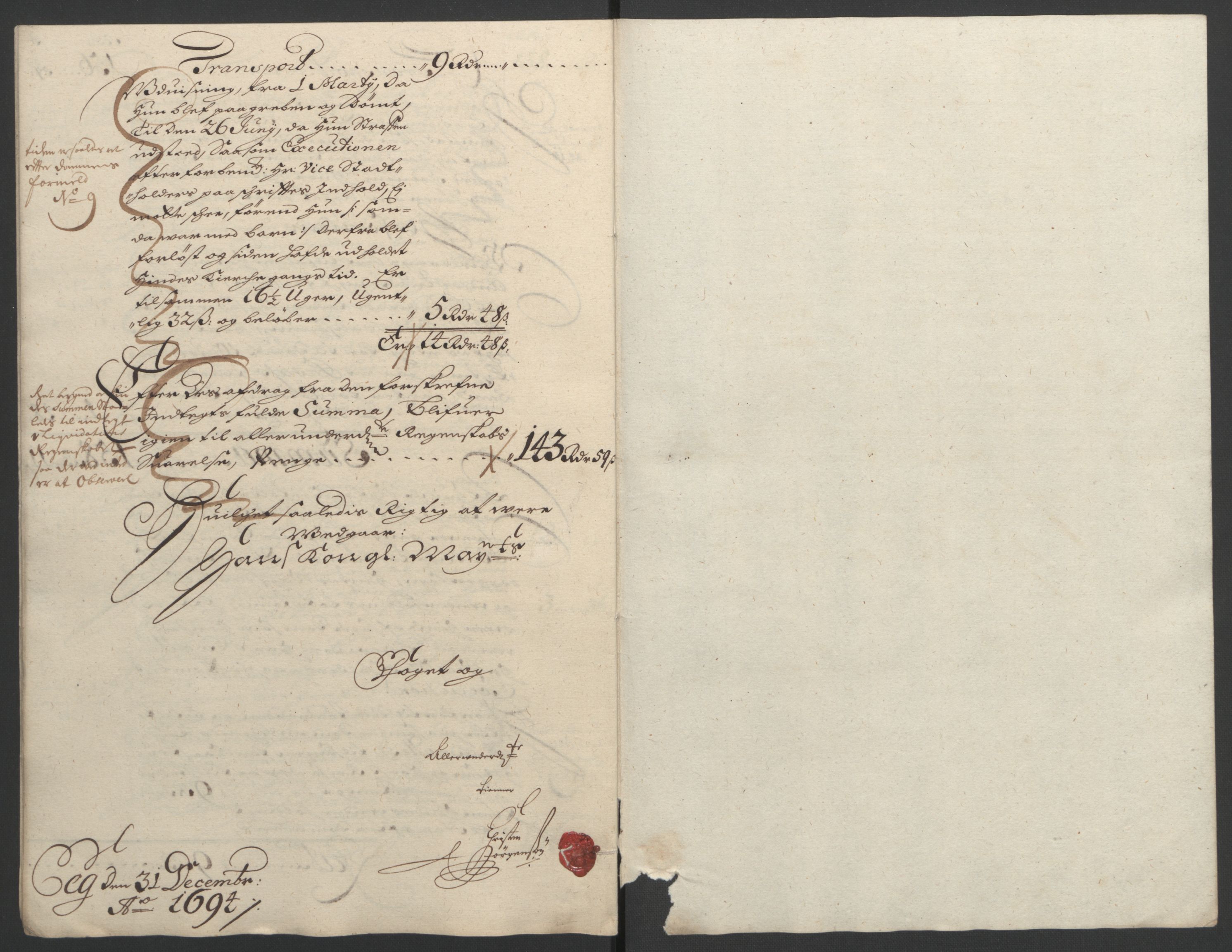 Rentekammeret inntil 1814, Reviderte regnskaper, Fogderegnskap, AV/RA-EA-4092/R12/L0706: Fogderegnskap Øvre Romerike, 1694, s. 63