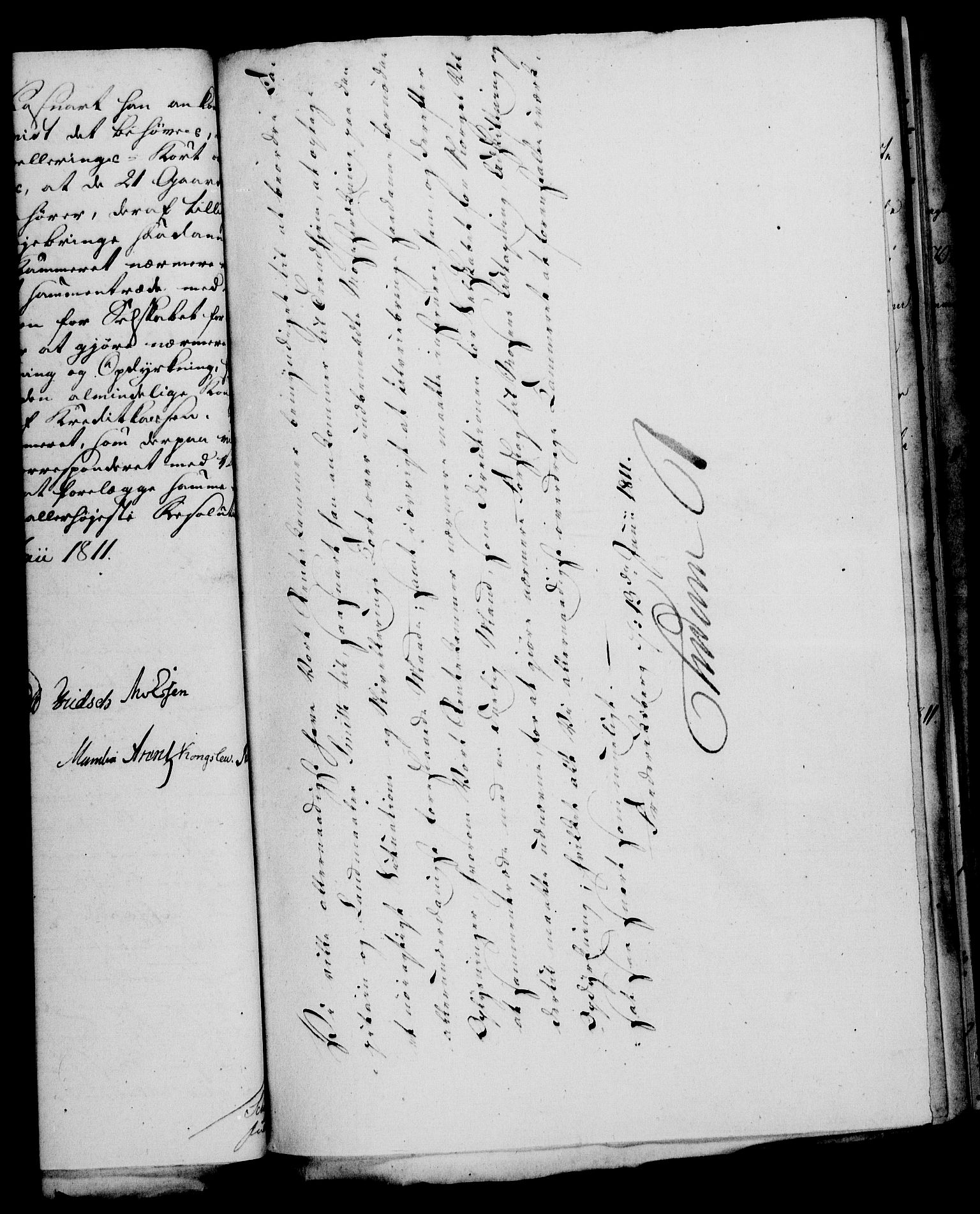 Rentekammeret, Kammerkanselliet, RA/EA-3111/G/Gf/Gfa/L0093: Norsk relasjons- og resolusjonsprotokoll (merket RK 52.93), 1811, s. 310