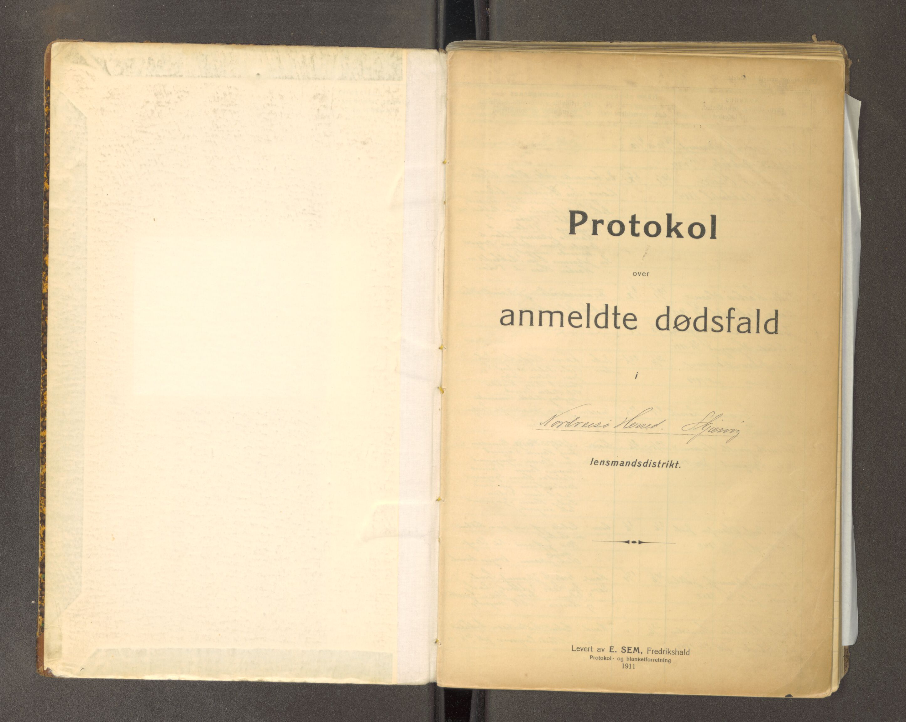 Skjervøy lensmannskontor, AV/SATØ-SATØ-63/F/Fm/Fmb/L0179: Dødsfallsprotokoll - Nordreisa, 1911-1954