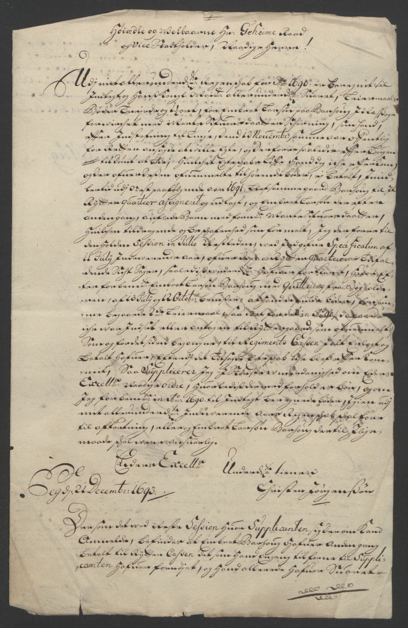 Rentekammeret inntil 1814, Reviderte regnskaper, Fogderegnskap, AV/RA-EA-4092/R12/L0706: Fogderegnskap Øvre Romerike, 1694, s. 289