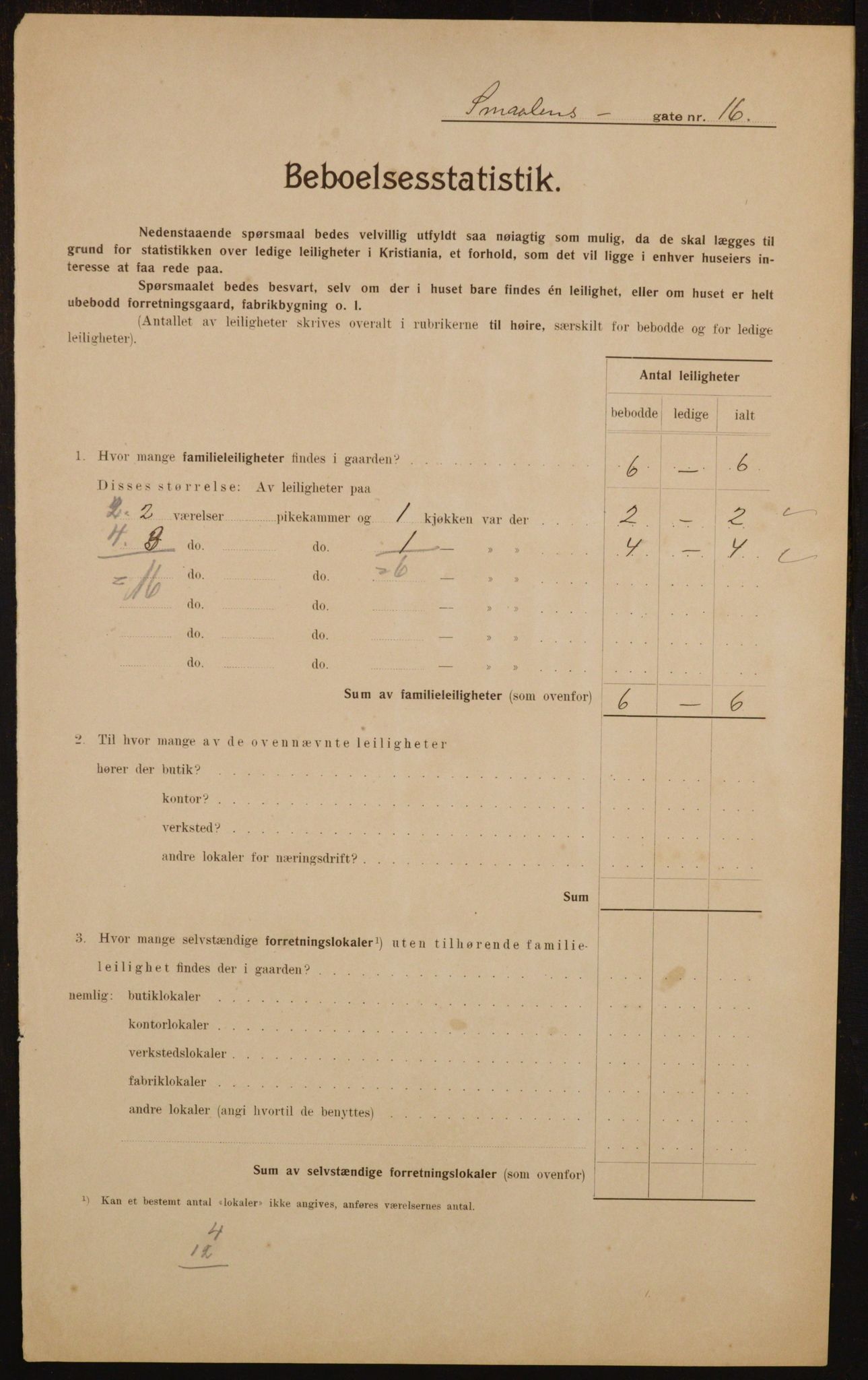 OBA, Kommunal folketelling 1.2.1910 for Kristiania, 1910, s. 93331