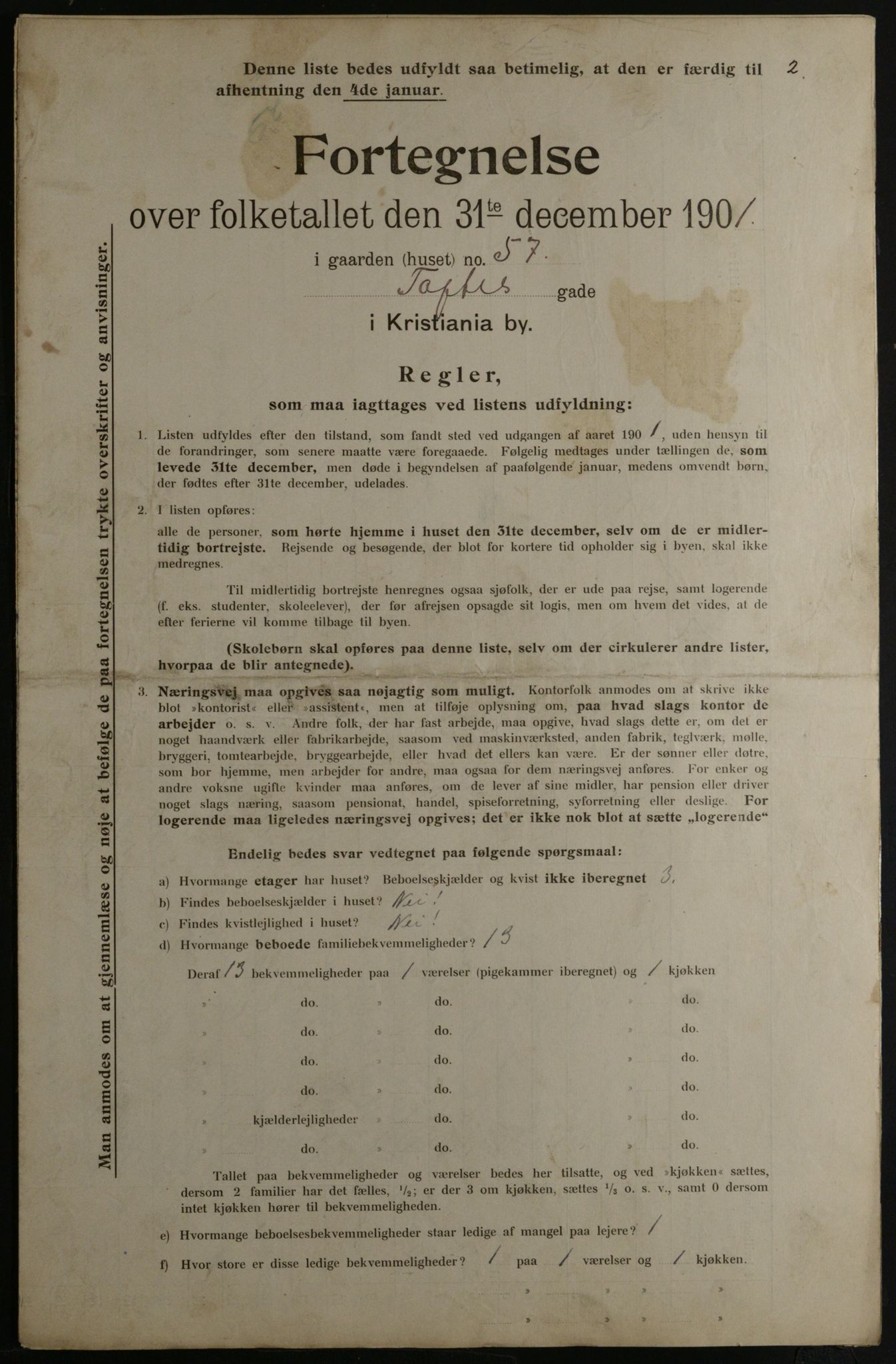 OBA, Kommunal folketelling 31.12.1901 for Kristiania kjøpstad, 1901, s. 17284