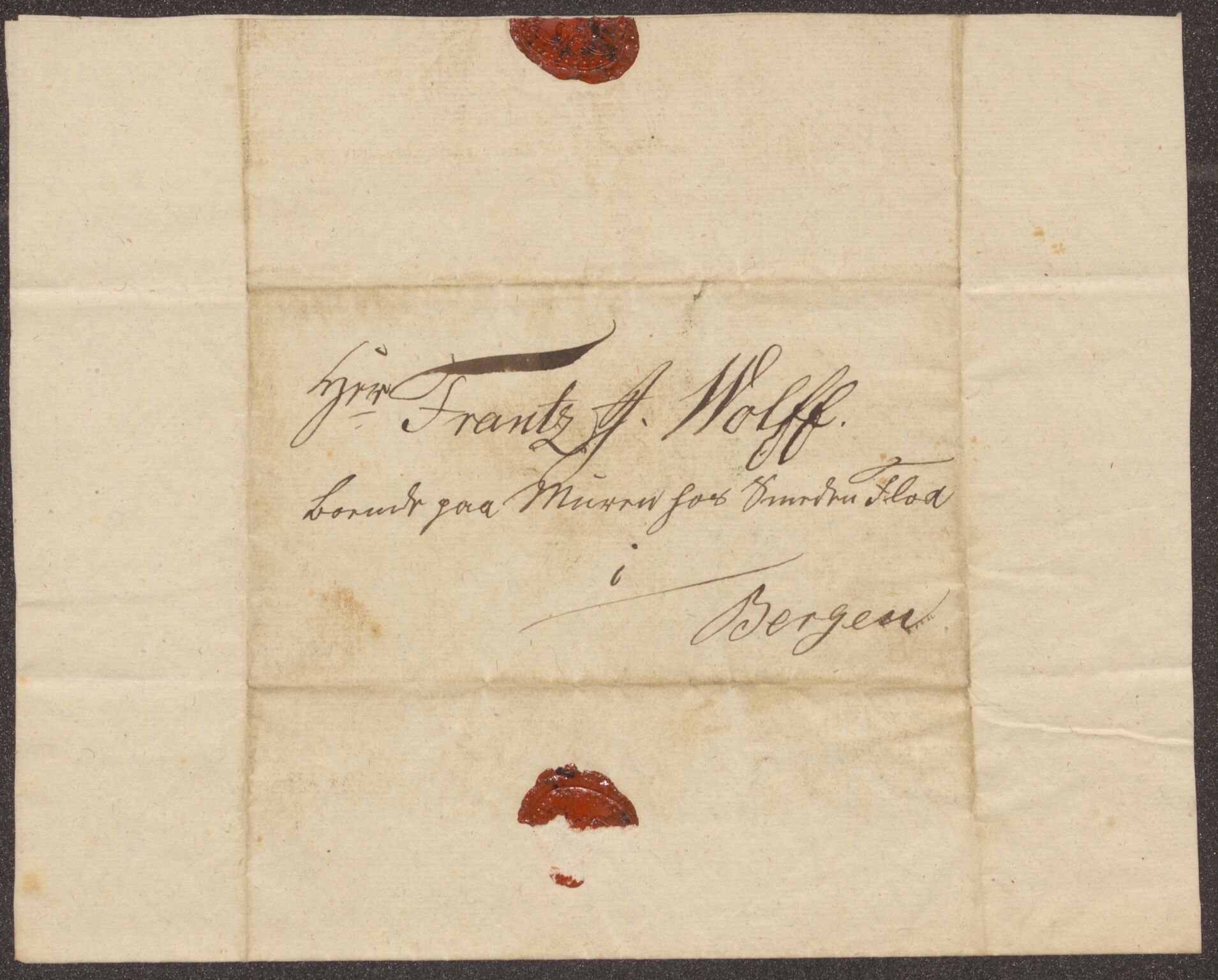 Bergens Museum, UMB/A007/D/Da/L0008/0003: Brevsamling 1836 / Brevsamling 1836, 1836