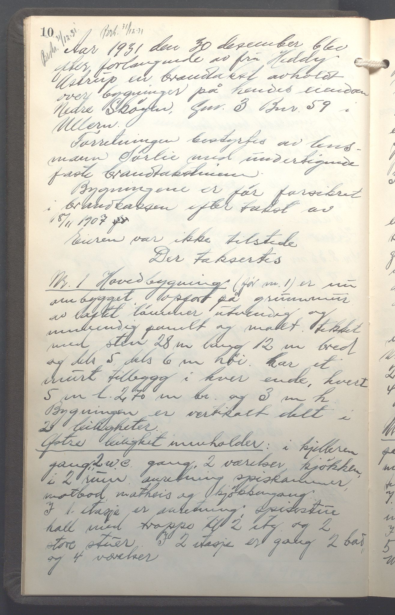 Lensmennene i Aker, OBA/A-10133/F/Fb/L0004: Branntakstprotokoll, 1931-1937, s. 10