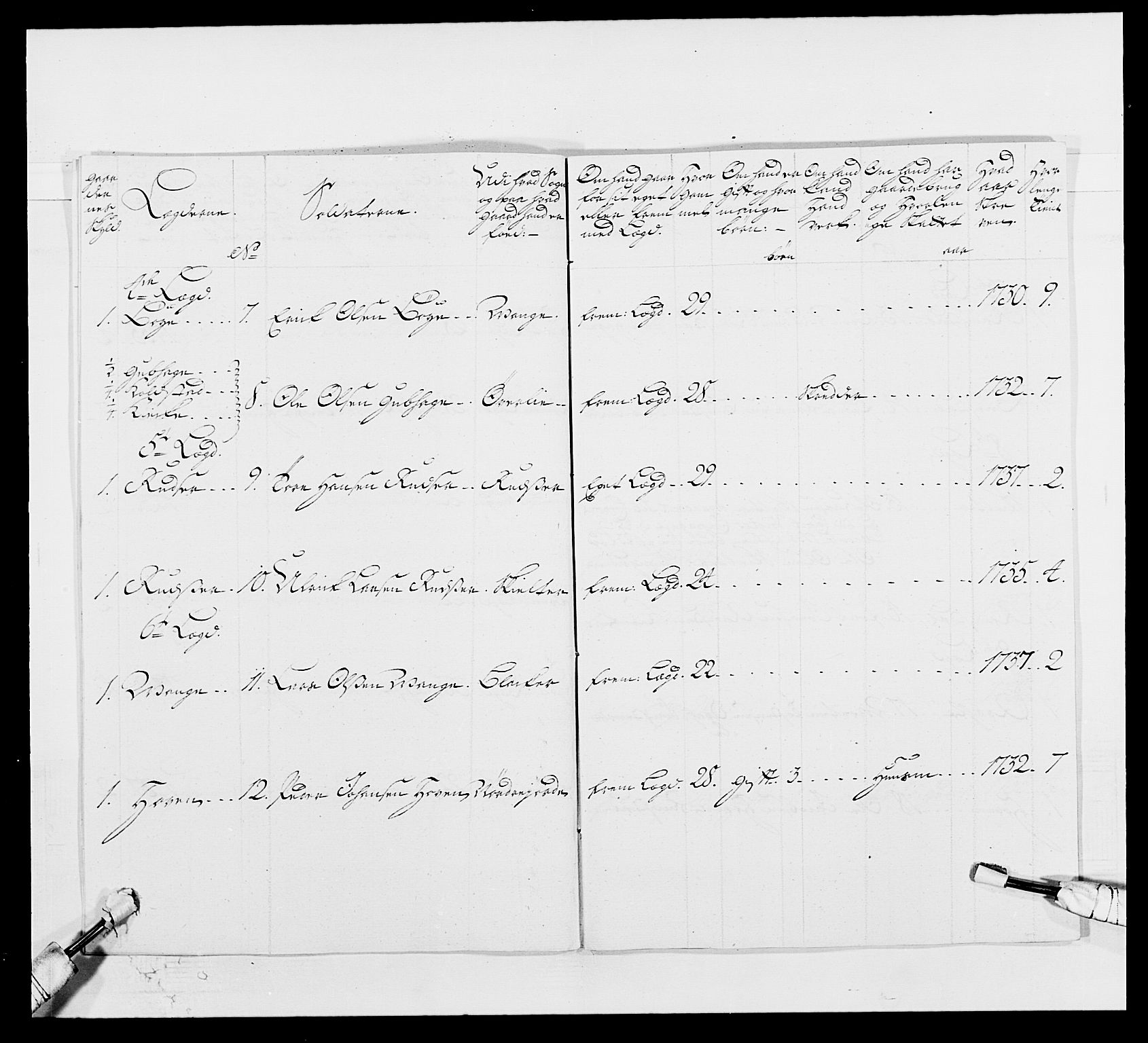 Kommanderende general (KG I) med Det norske krigsdirektorium, AV/RA-EA-5419/E/Ea/L0502: 1. Opplandske regiment, 1720-1743, s. 337