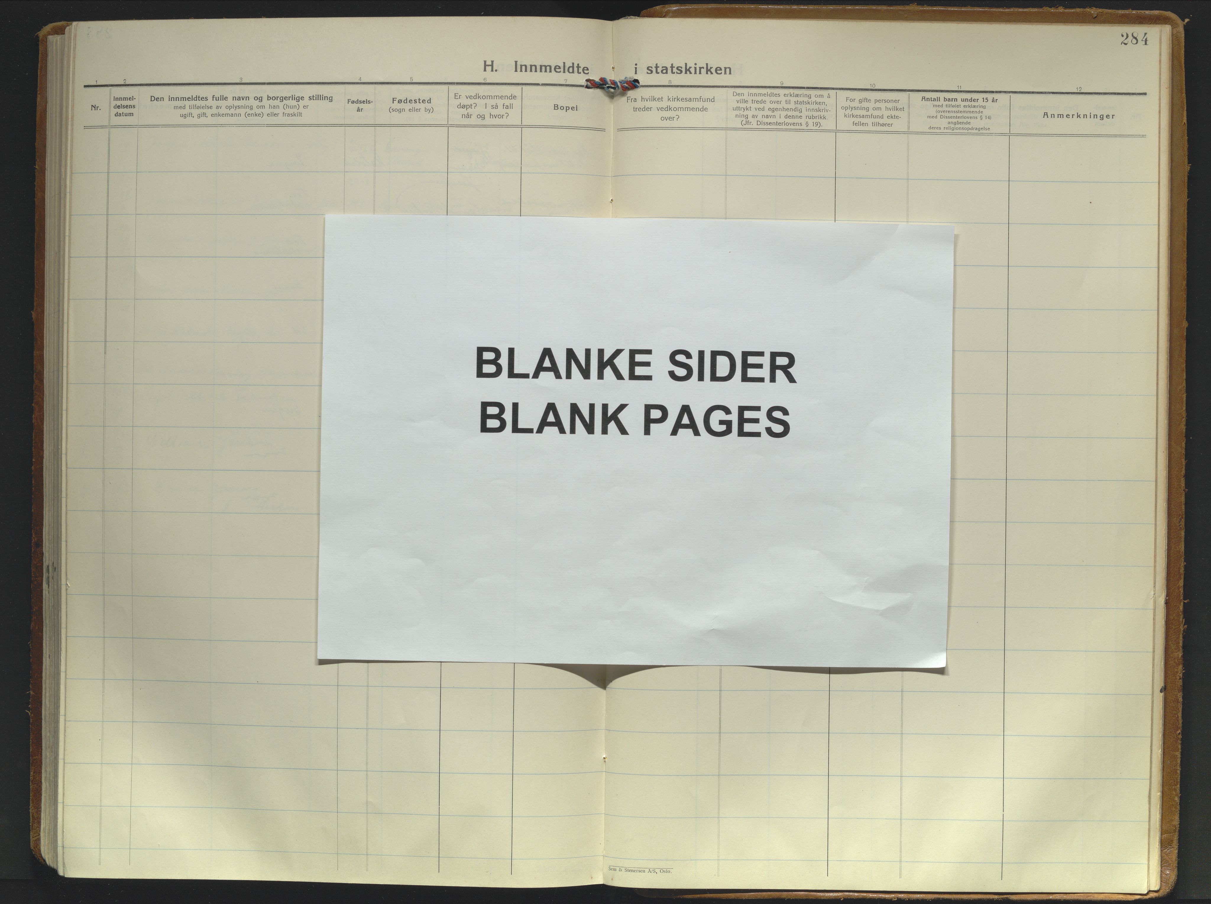 Kjelvik/Nordkapp sokneprestkontor, AV/SATØ-S-1350/H/Ha/L0003kirke: Ministerialbok nr. 3, 1929-1939, s. 284