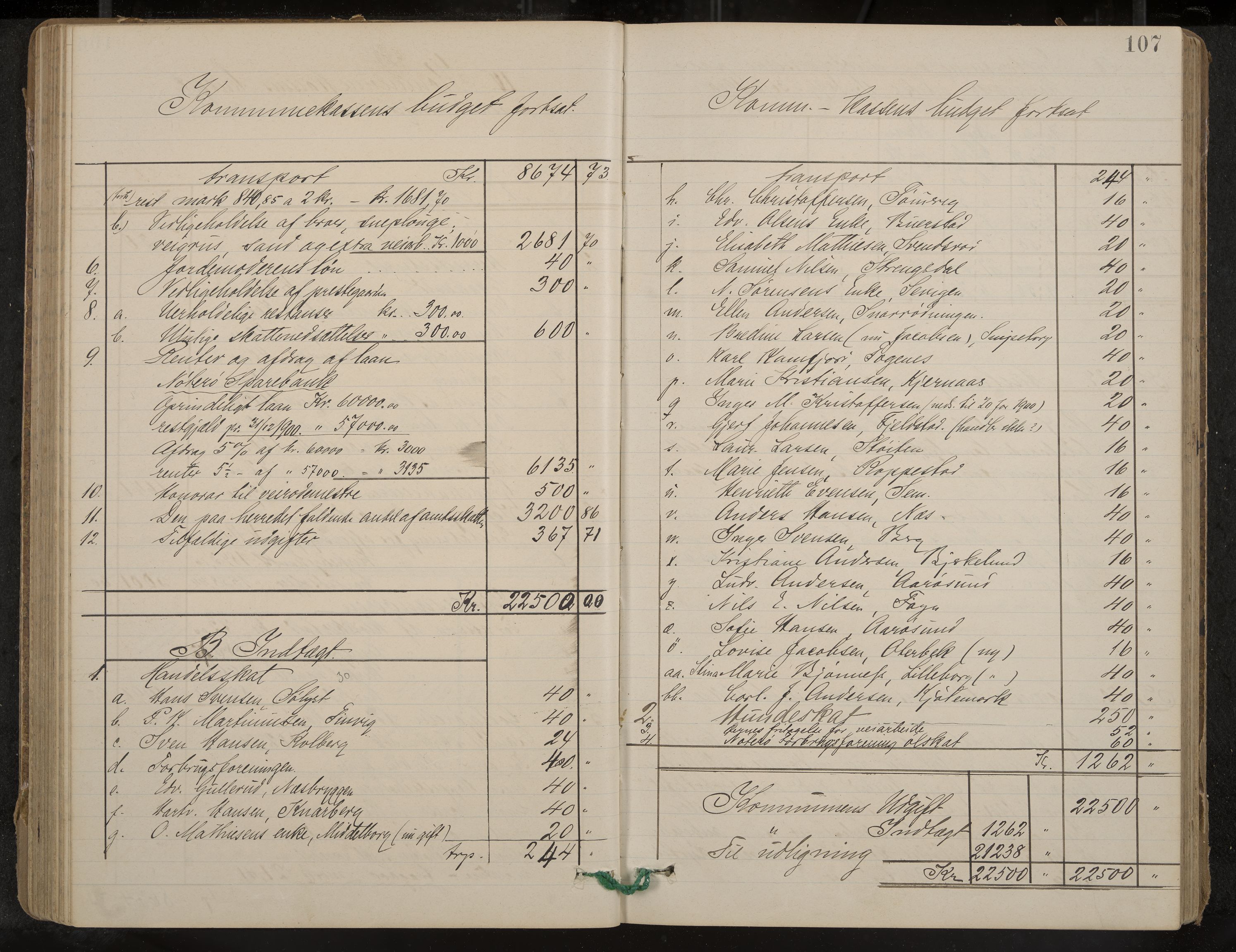 Nøtterøy formannskap og sentraladministrasjon, IKAK/0722021-1/A/Aa/L0005: Møtebok med register, 1896-1905, s. 107