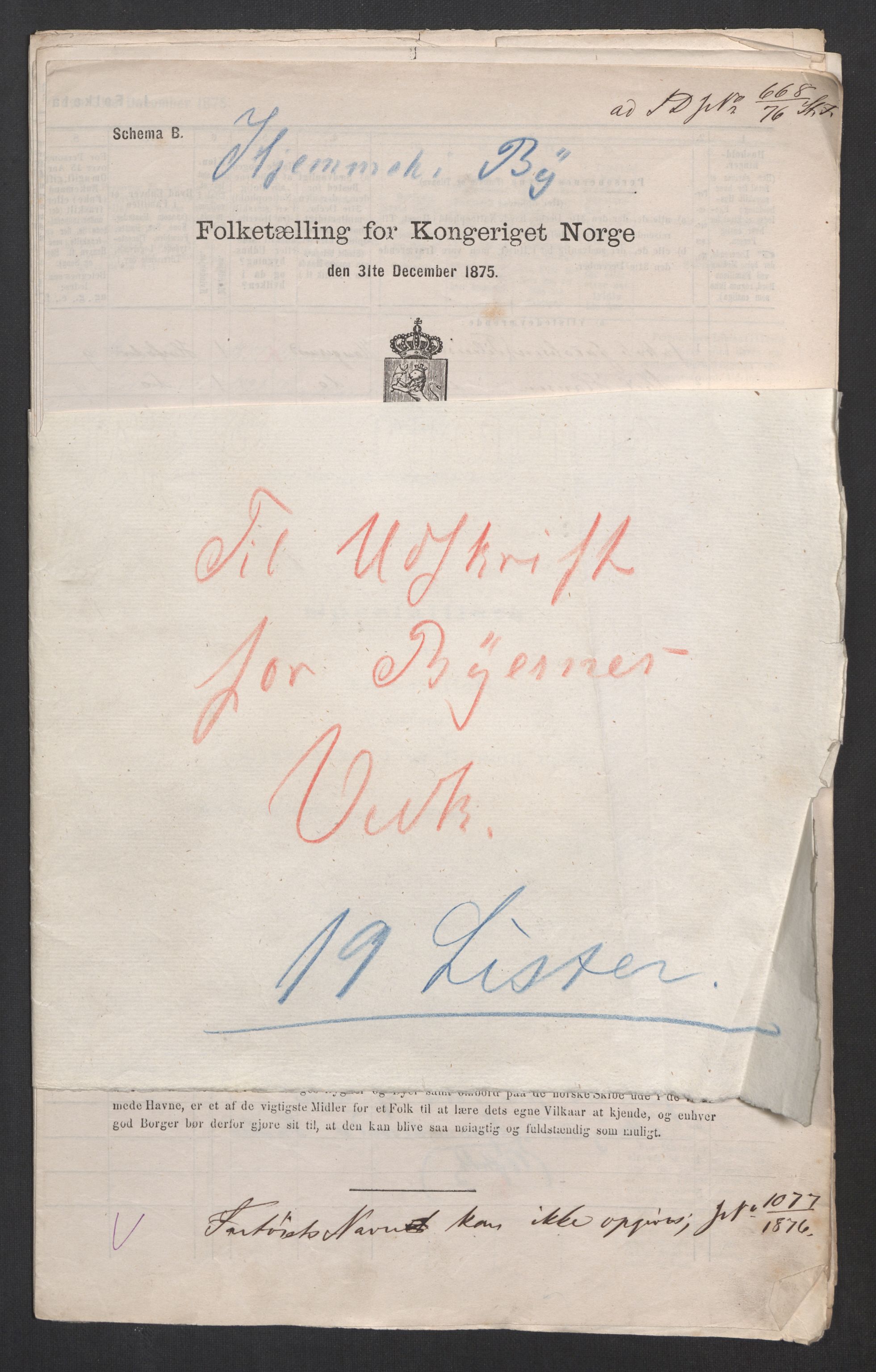 RA, Folketelling 1875, skipslister: Skip i innenrikske havner, hjemmehørende i 1) landdistrikter, 2) forskjellige steder, 3) utlandet, 1875, s. 378