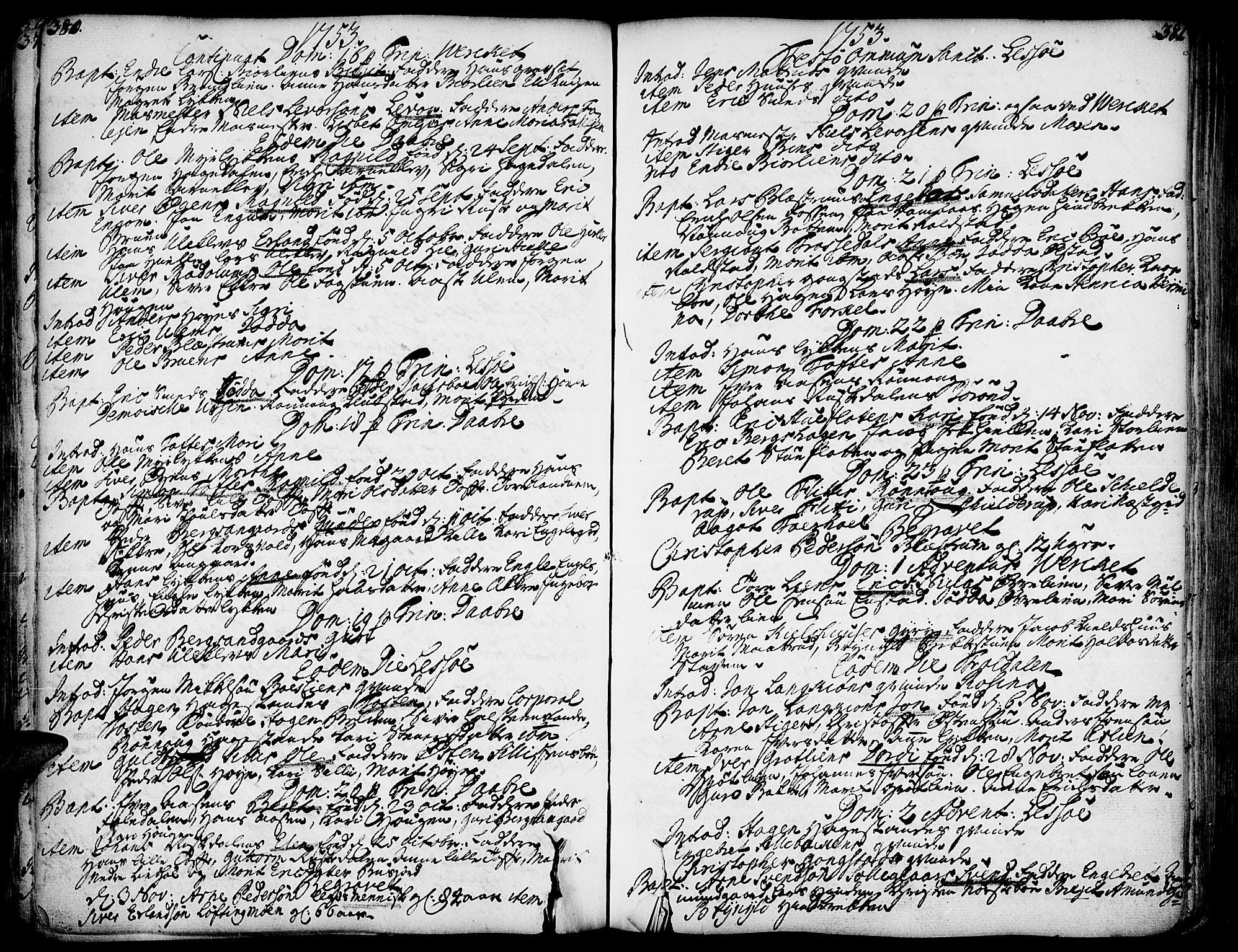Lesja prestekontor, AV/SAH-PREST-068/H/Ha/Haa/L0002: Ministerialbok nr. 2, 1732-1776, s. 380-381