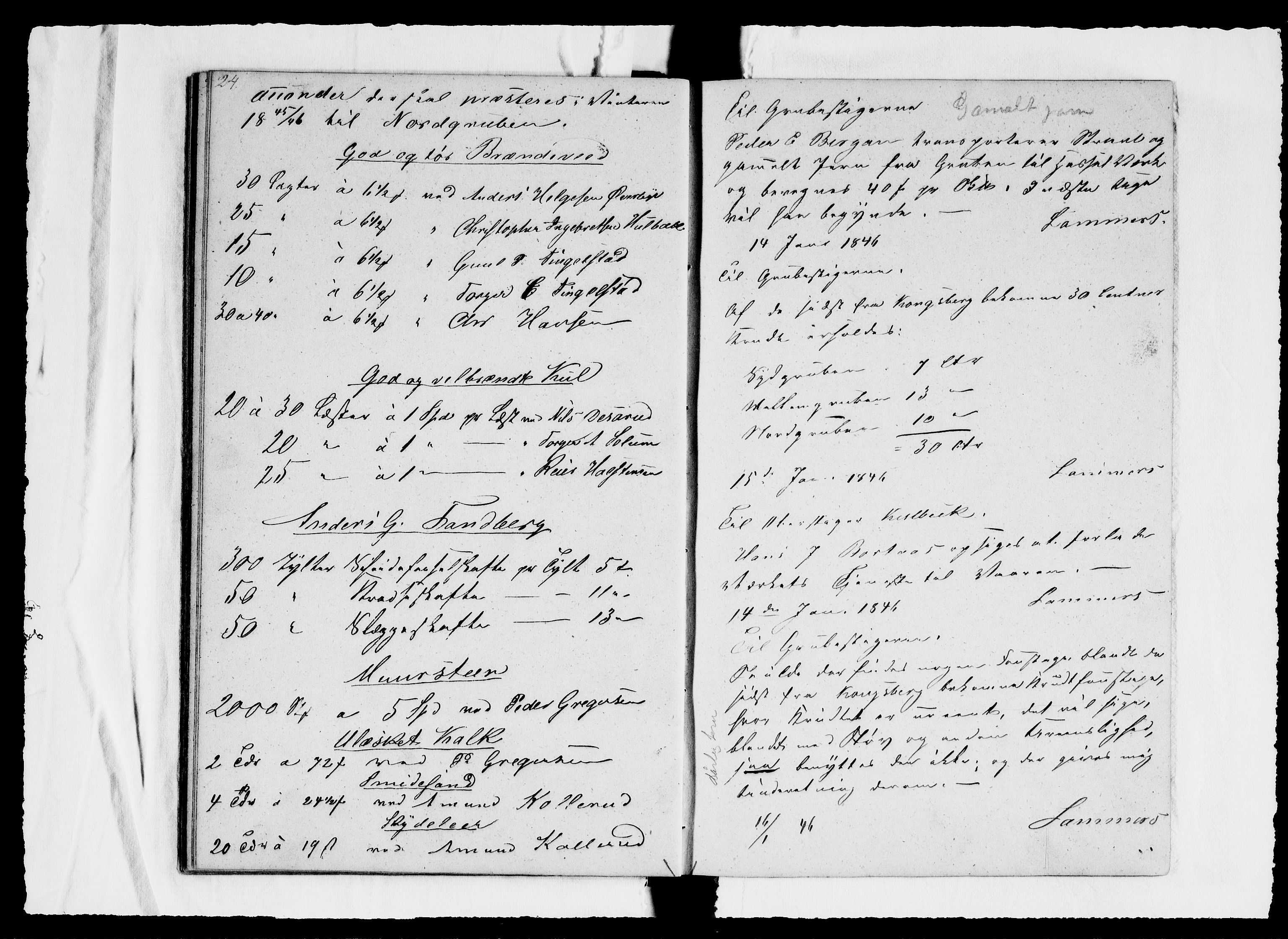 Modums Blaafarveværk, AV/RA-PA-0157/G/Ge/L0312/0001: -- / Journal for Nordgruberne, 1840-1844, s. 27
