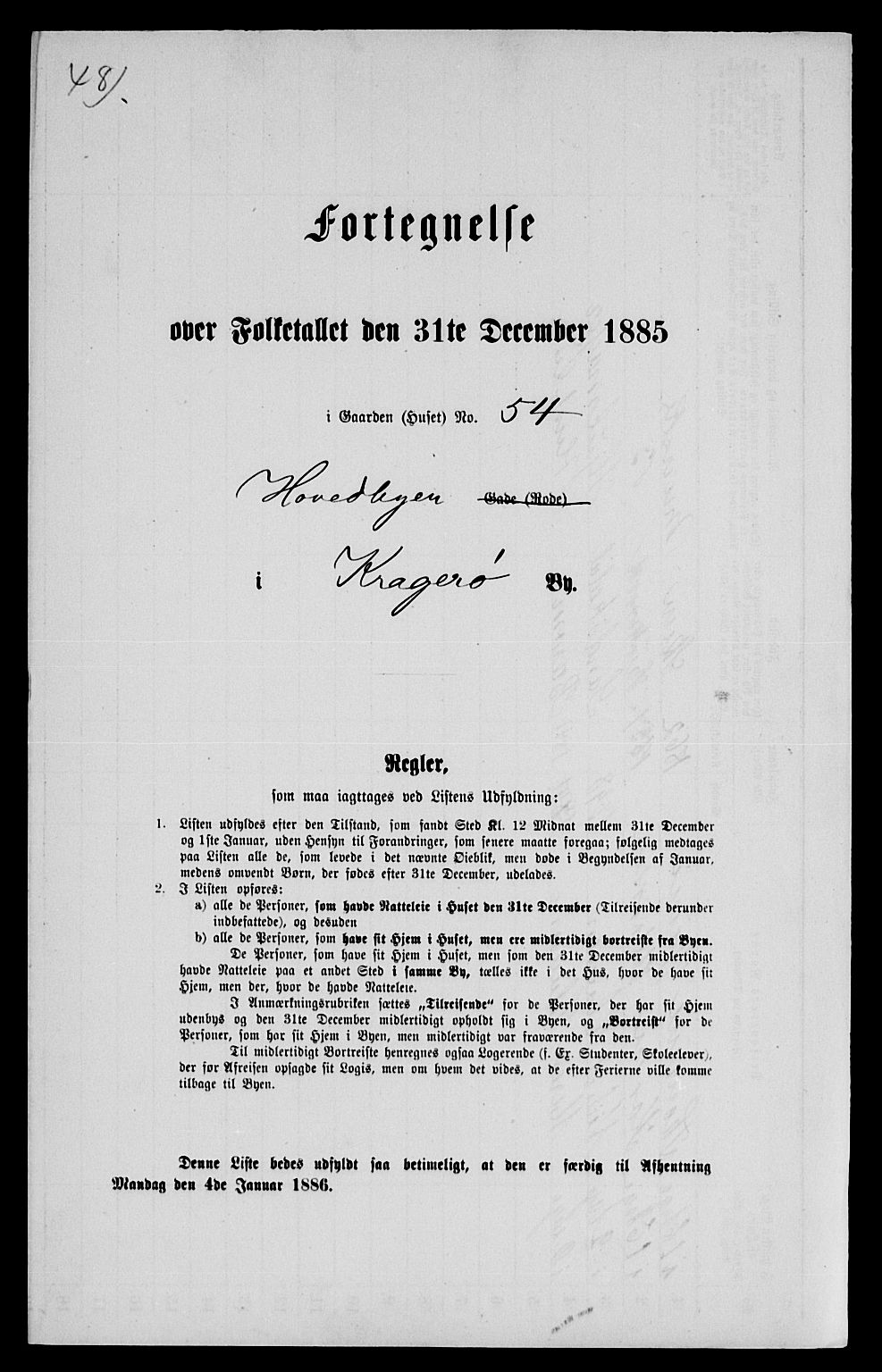 SAKO, Folketelling 1885 for 0801 Kragerø kjøpstad, 1885, s. 1130