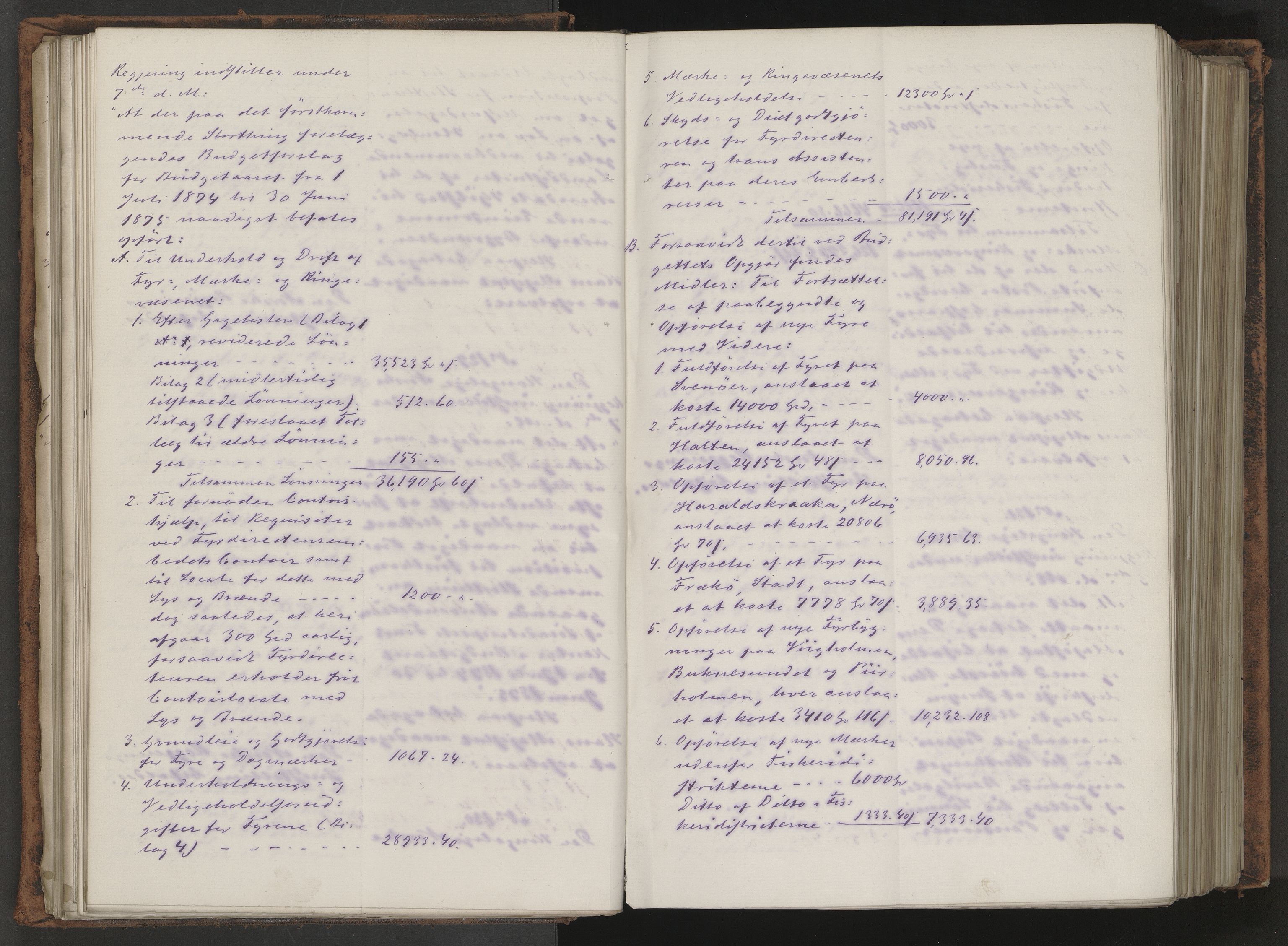 Statsrådssekretariatet, AV/RA-S-1001/A/Ab/L0123: Kgl. res. nr. 1-1193, 1. halvår, 1874