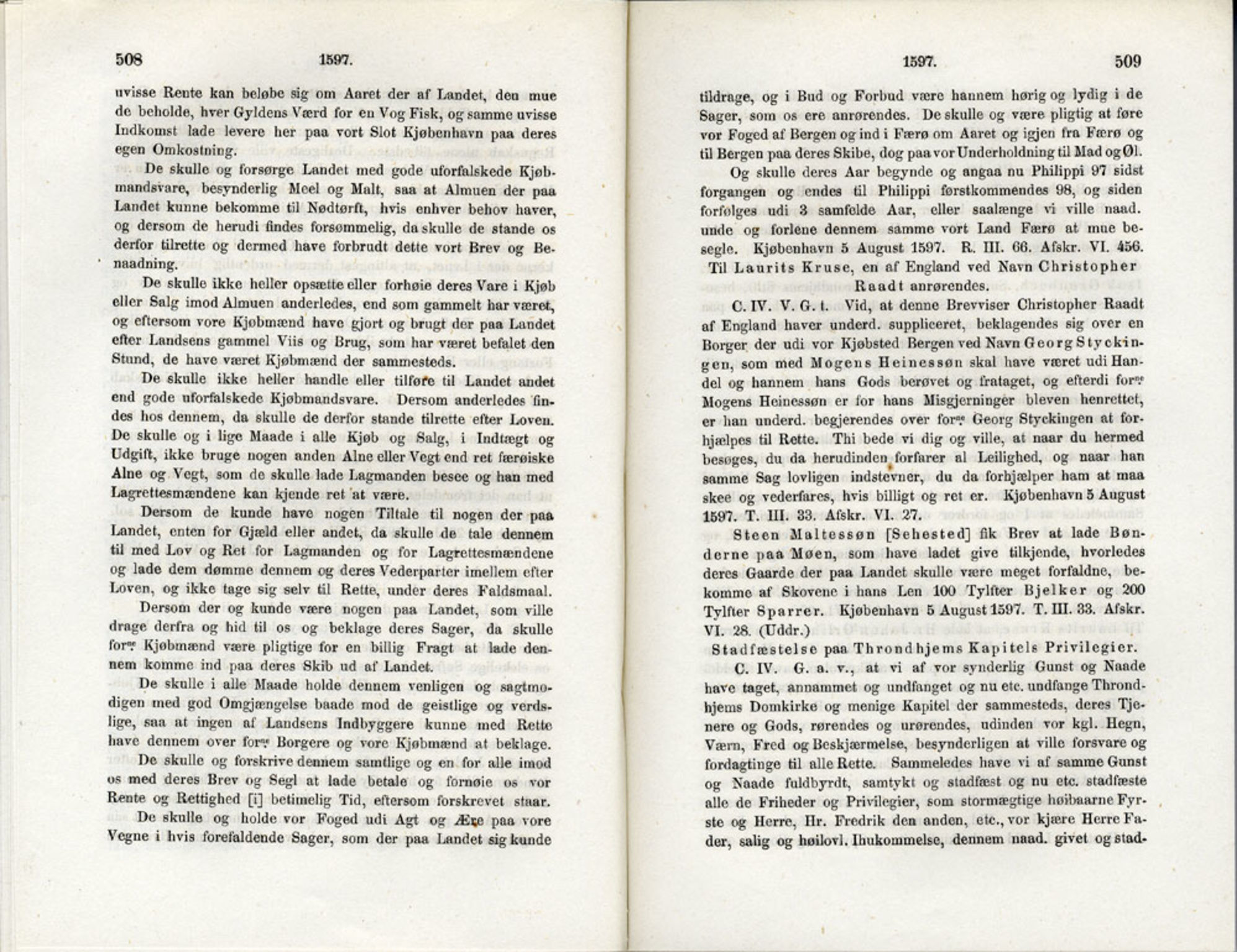 Publikasjoner utgitt av Det Norske Historiske Kildeskriftfond, PUBL/-/-/-: Norske Rigs-Registranter, bind 3, 1588-1602, s. 508-509