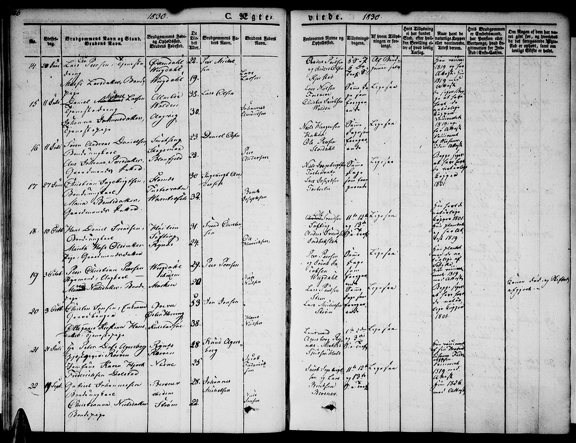 Ministerialprotokoller, klokkerbøker og fødselsregistre - Nordland, AV/SAT-A-1459/820/L0290: Ministerialbok nr. 820A11, 1826-1845, s. 386
