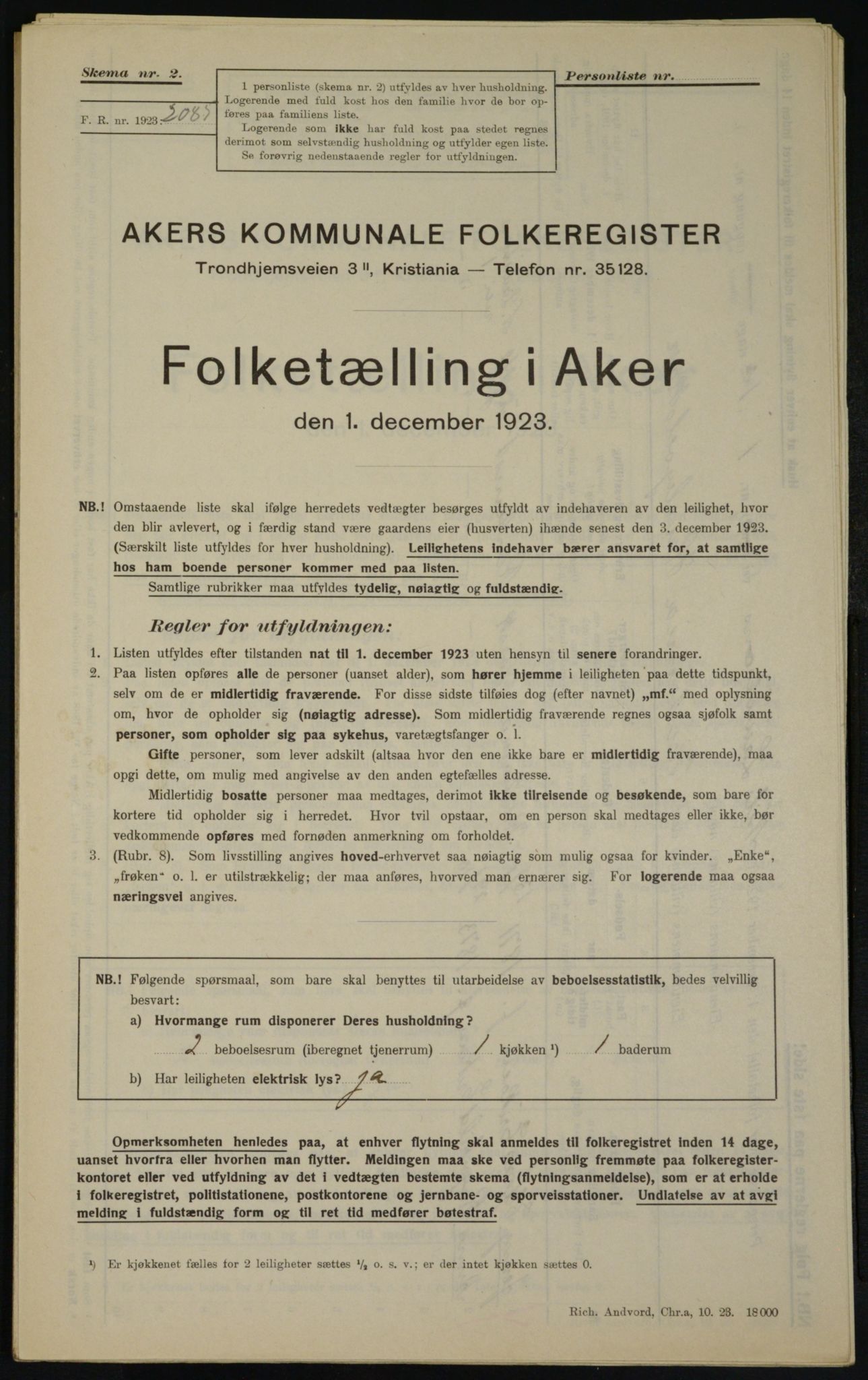 , Kommunal folketelling 1.12.1923 for Aker, 1923, s. 21475