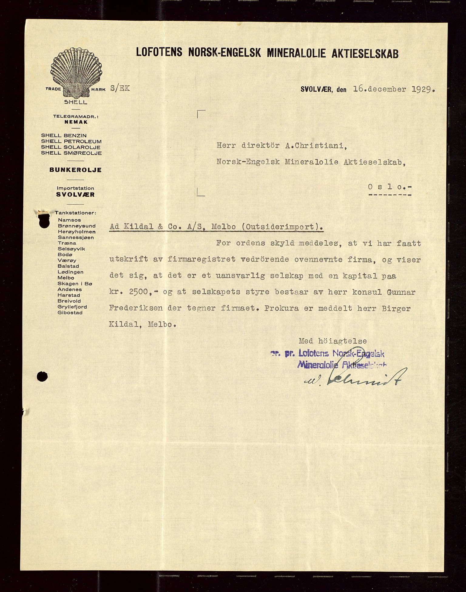 Pa 1521 - A/S Norske Shell, SAST/A-101915/E/Ea/Eaa/L0017: Sjefskorrespondanse, 1929, s. 150