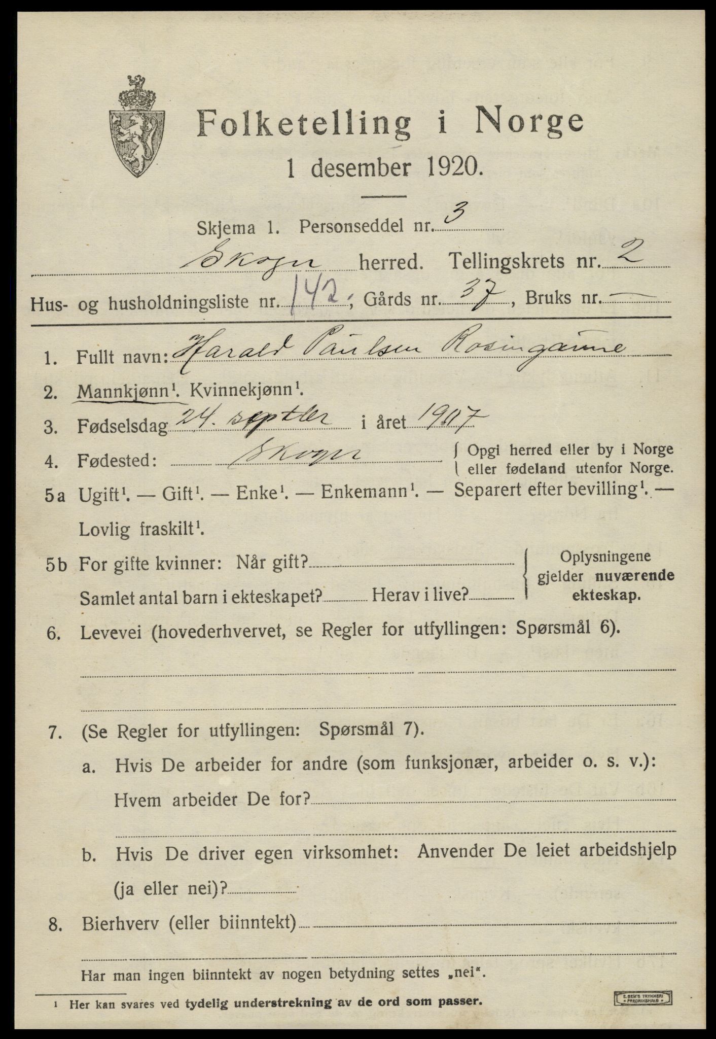 SAT, Folketelling 1920 for 1719 Skogn herred, 1920, s. 4589