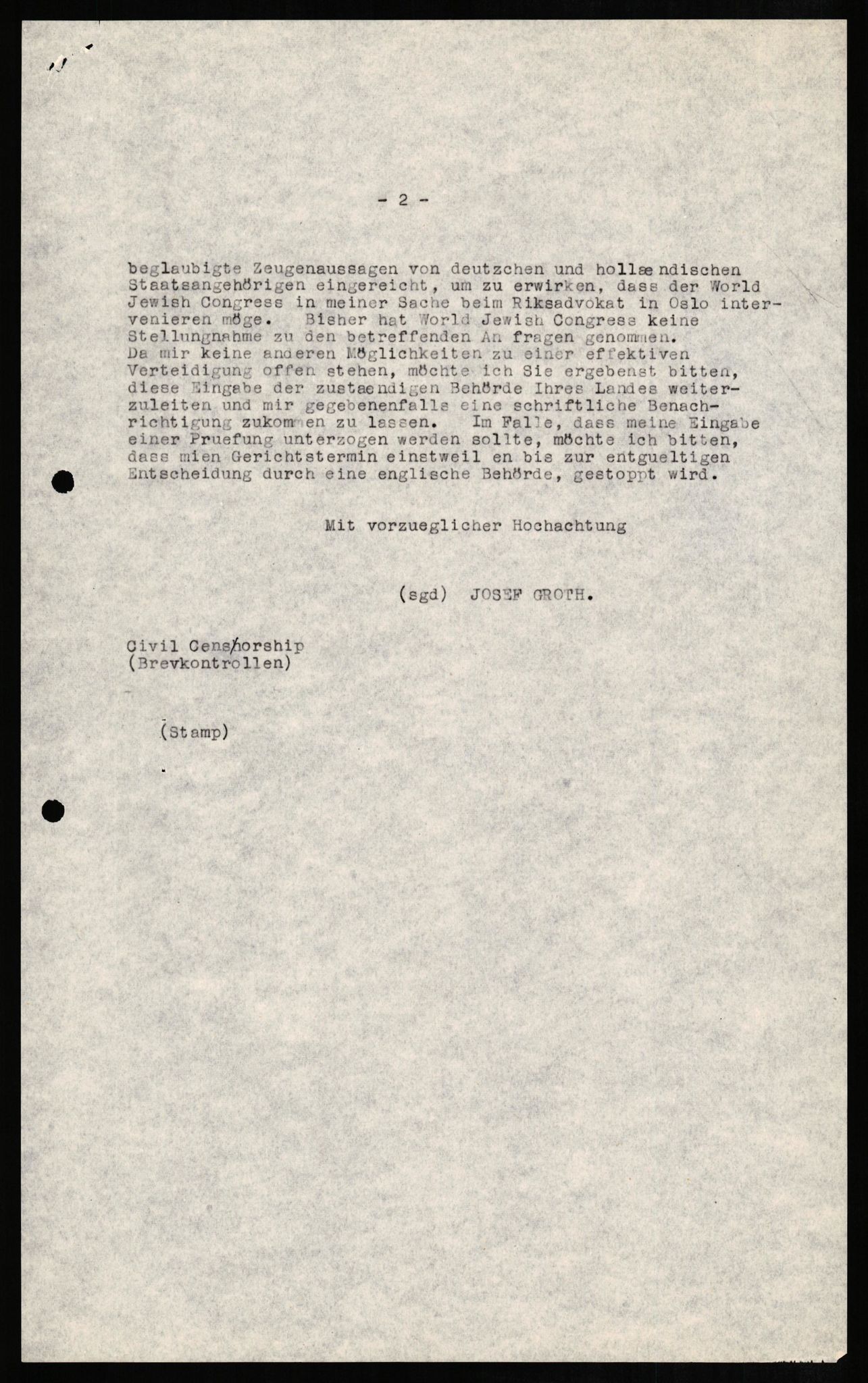 Forsvaret, Forsvarets overkommando II, RA/RAFA-3915/D/Db/L0010: CI Questionaires. Tyske okkupasjonsstyrker i Norge. Tyskere., 1945-1946, s. 380