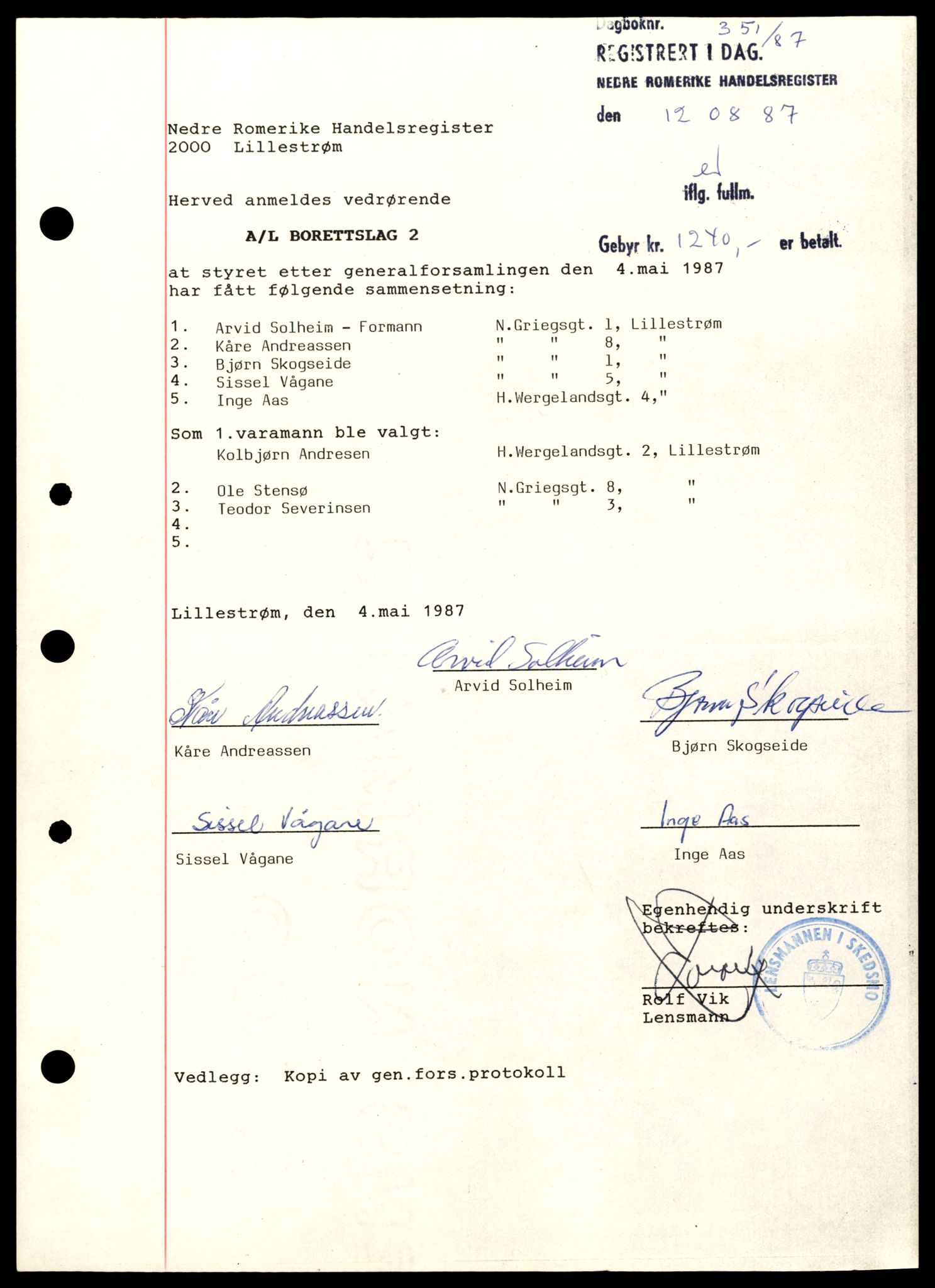 Nedre Romerike sorenskriveri, AV/SAT-A-10469/K/Ke/Ked/L0003: Enkeltmannsforetak, aksjeselskap og andelslag, Bor - By, 1944-1989