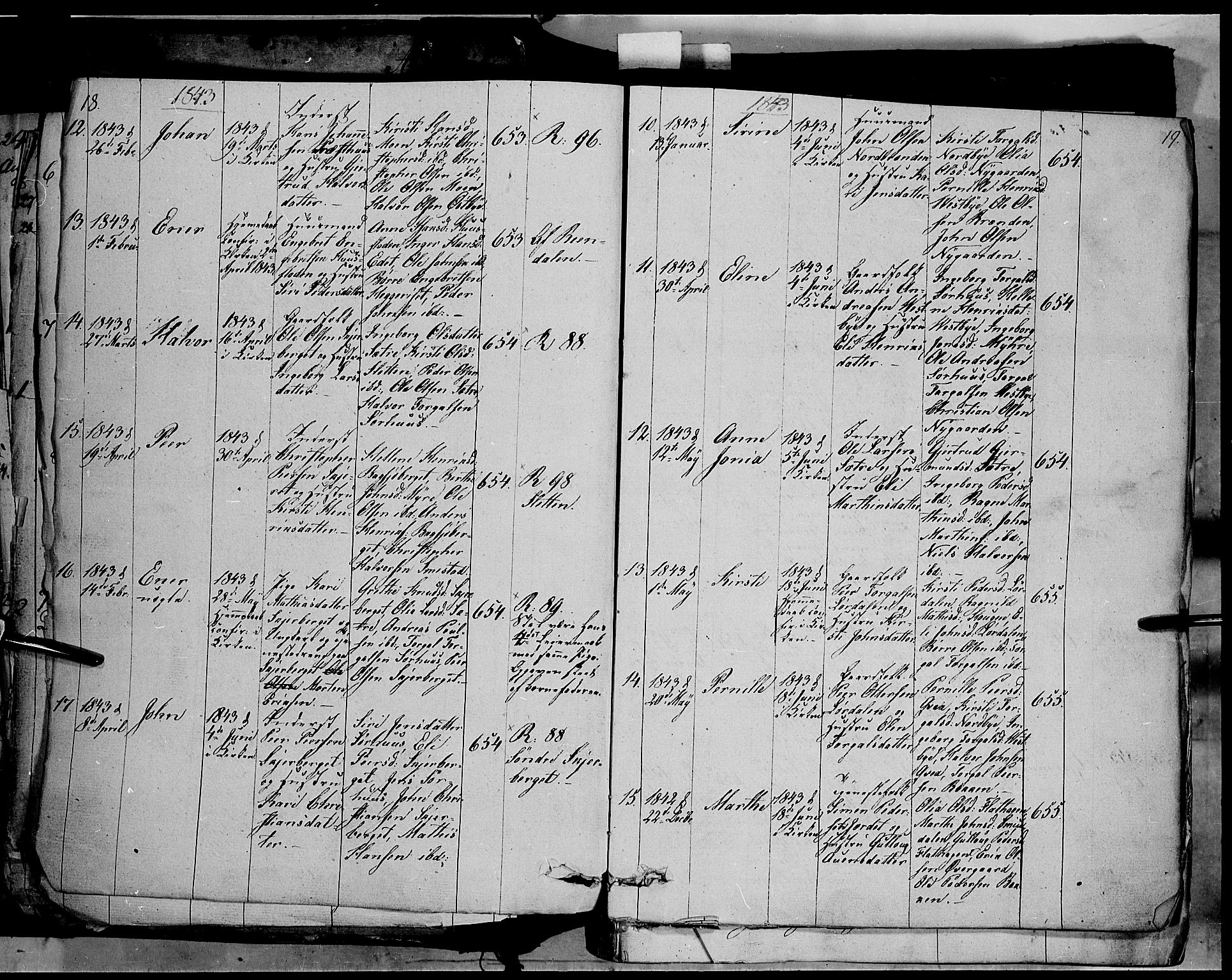 Trysil prestekontor, AV/SAH-PREST-046/H/Ha/Haa/L0004: Ministerialbok nr. 4 /1, 1842-1850, s. 18-19