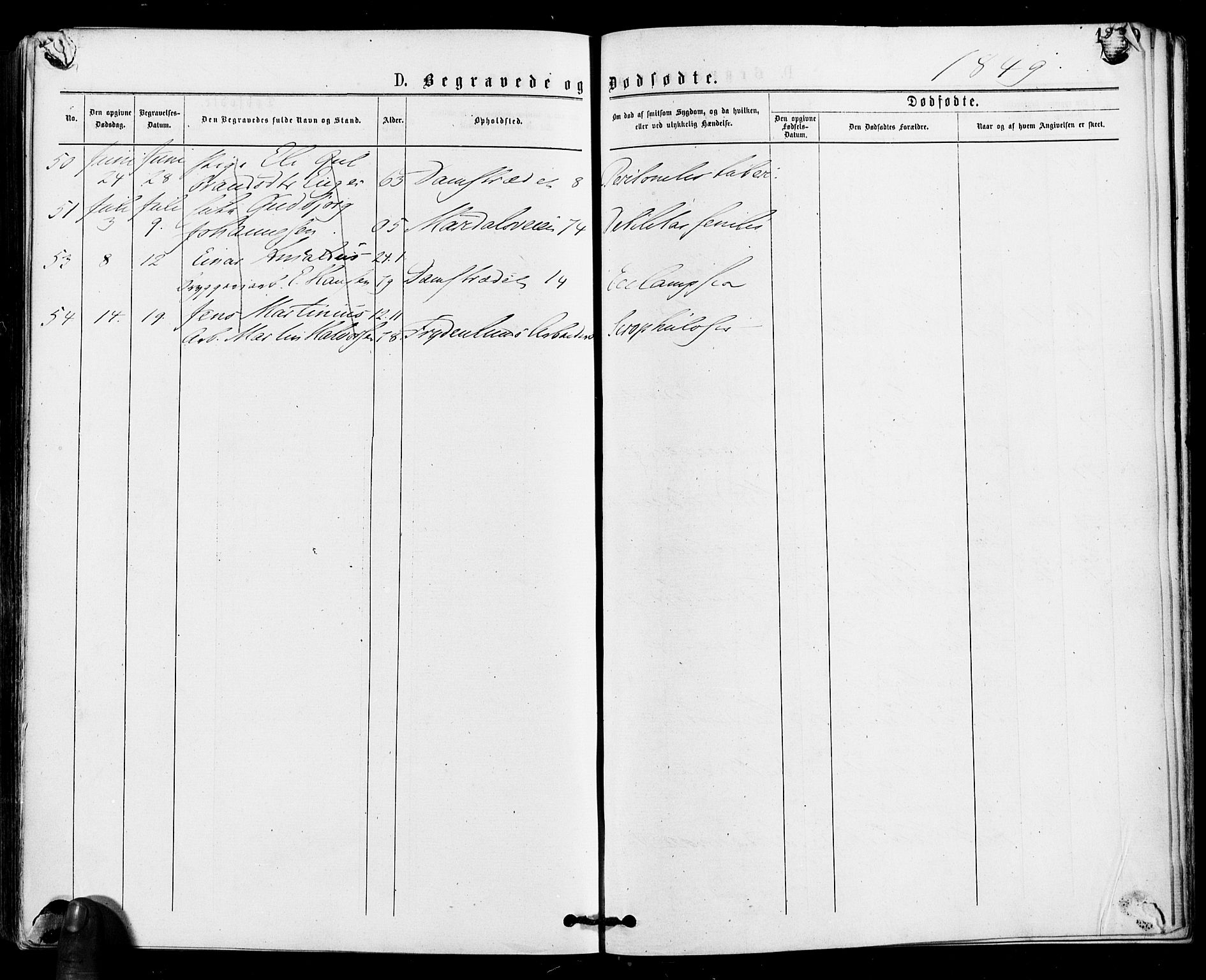 Gamle Aker prestekontor Kirkebøker, SAO/A-10617a/F/L0004: Ministerialbok nr. 4, 1872-1879, s. 129