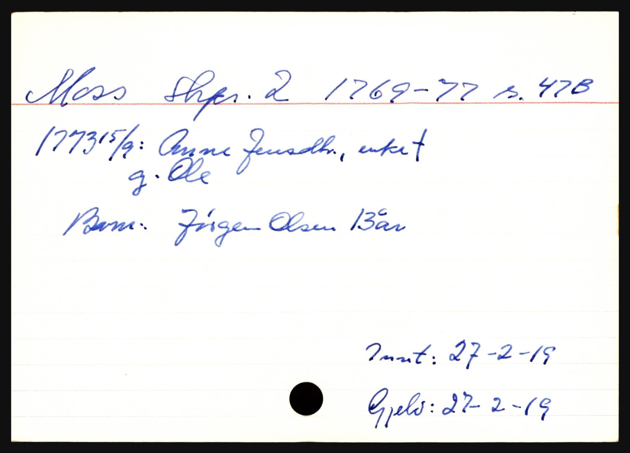 Moss byfogd, AV/SAO-A-10863/H, 1769-1777, s. 3