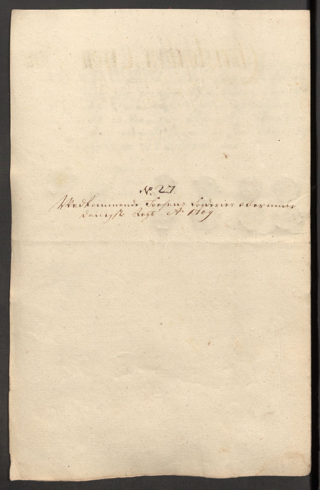 Rentekammeret inntil 1814, Reviderte regnskaper, Fogderegnskap, RA/EA-4092/R57/L3858: Fogderegnskap Fosen, 1708-1709, s. 368