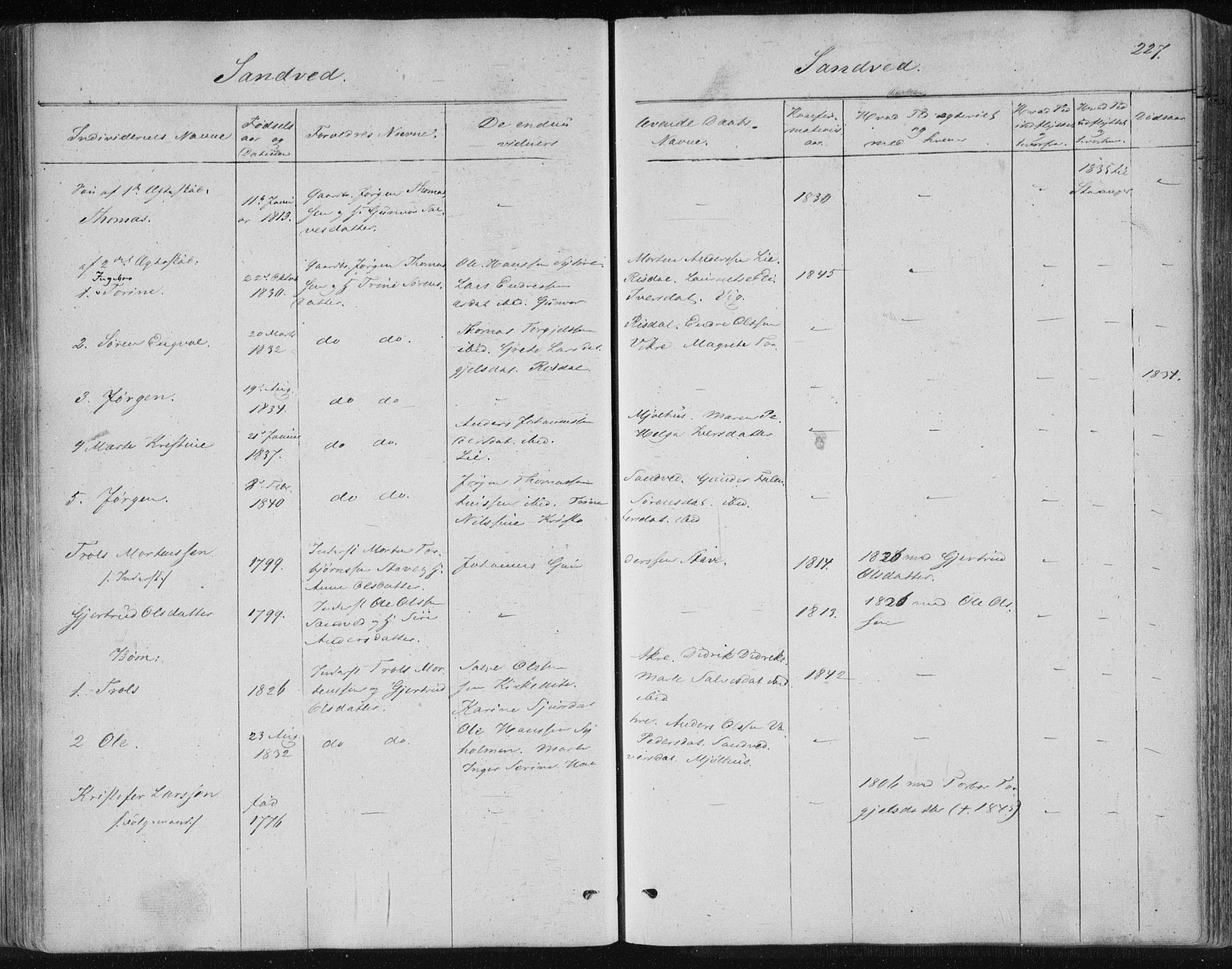 Skudenes sokneprestkontor, SAST/A -101849/H/Ha/Haa/L0001: Ministerialbok nr. A 1, 1770-1842, s. 227