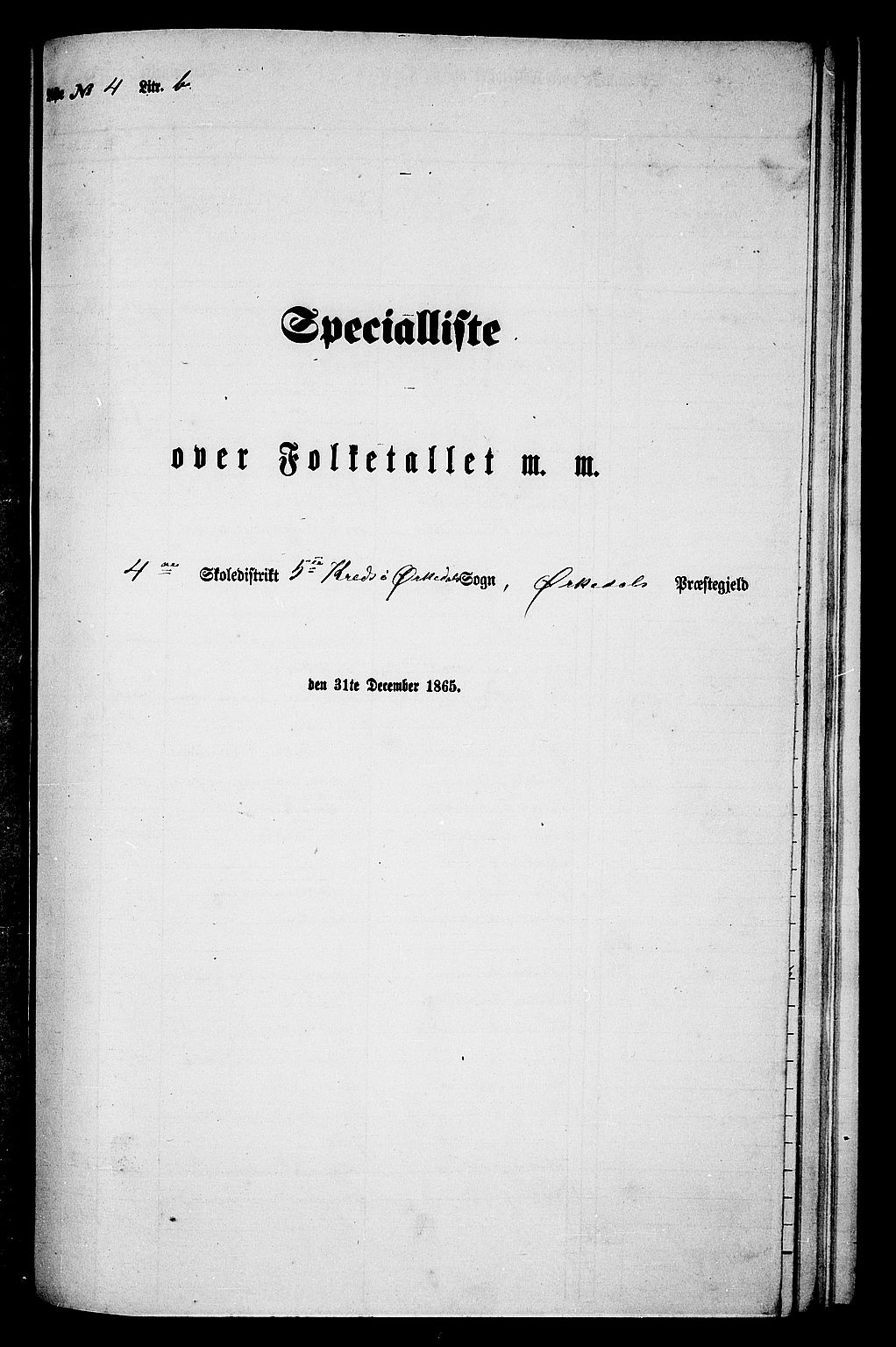 RA, Folketelling 1865 for 1638P Orkdal prestegjeld, 1865, s. 125
