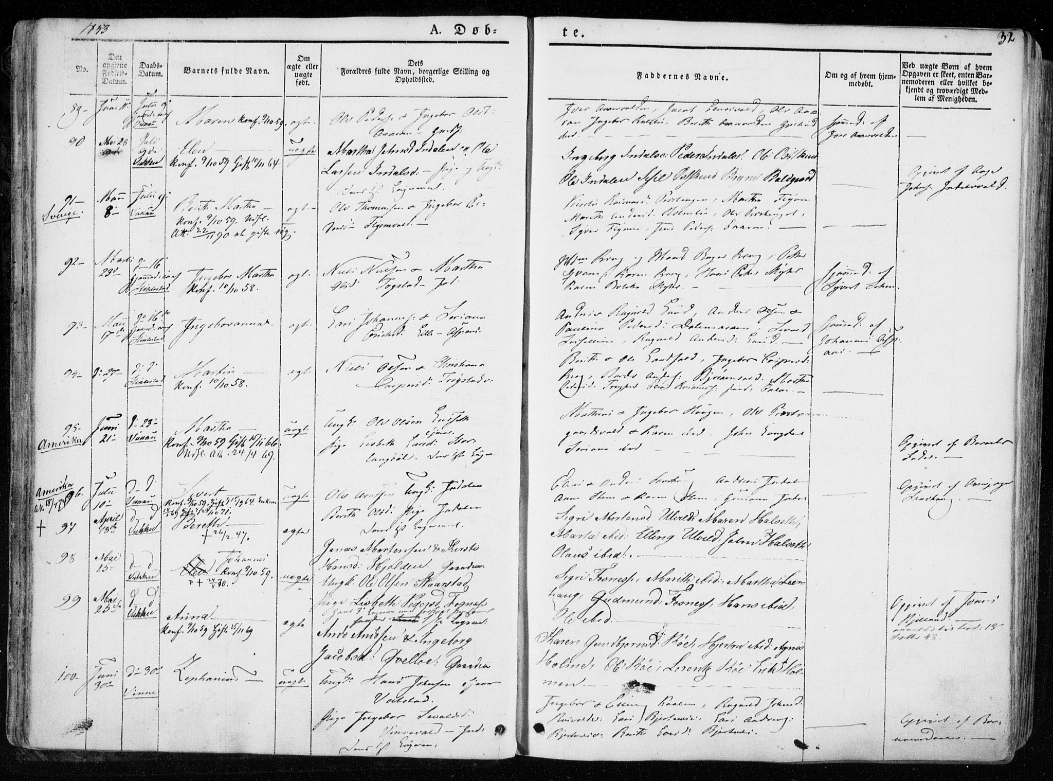 Ministerialprotokoller, klokkerbøker og fødselsregistre - Nord-Trøndelag, AV/SAT-A-1458/723/L0239: Ministerialbok nr. 723A08, 1841-1851, s. 32