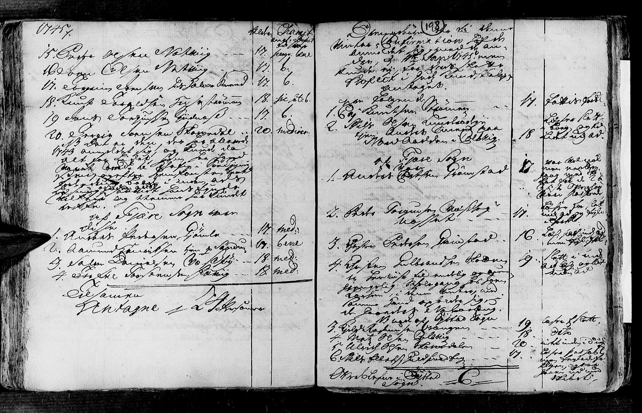 Øyestad sokneprestkontor, AV/SAK-1111-0049/F/Fa/L0004: Ministerialbok nr. A 4, 1730-1750, s. 198