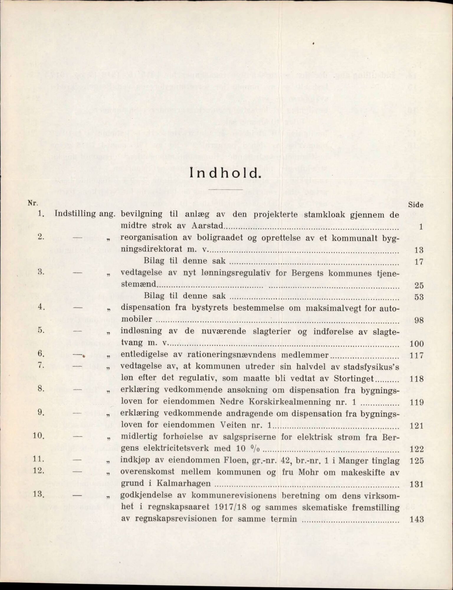 Bergen kommune. Formannskapet, BBA/A-0003/Ad/L0100: Bergens Kommuneforhandlinger, bind I, 1919-1920