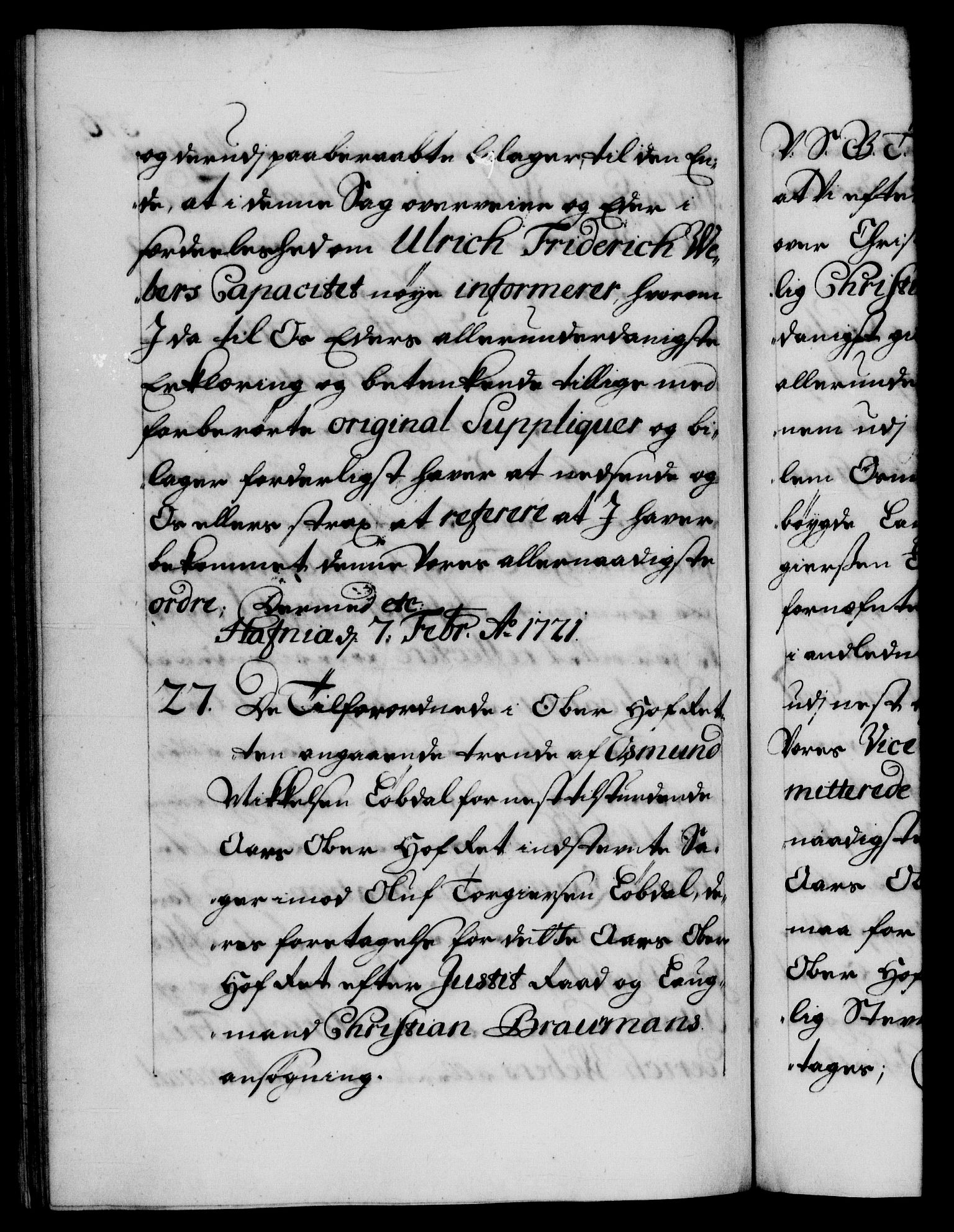 Danske Kanselli 1572-1799, AV/RA-EA-3023/F/Fc/Fca/Fcab/L0021: Norske tegnelser, 1719-1721, s. 376b