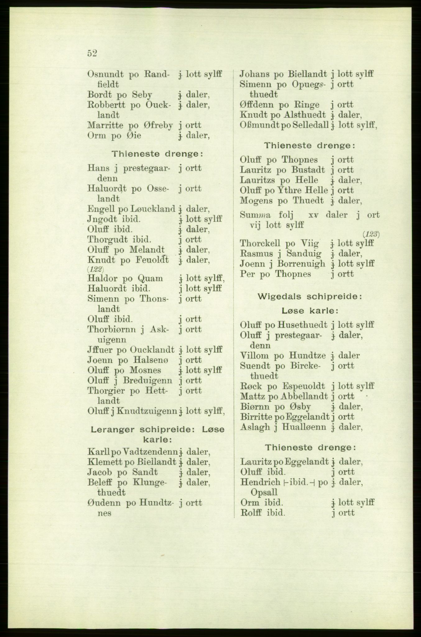 Publikasjoner utgitt av Arkivverket, PUBL/PUBL-001/C/0003: Bind 3: Skatten av Bergenhus len 1563, 1563, s. 52