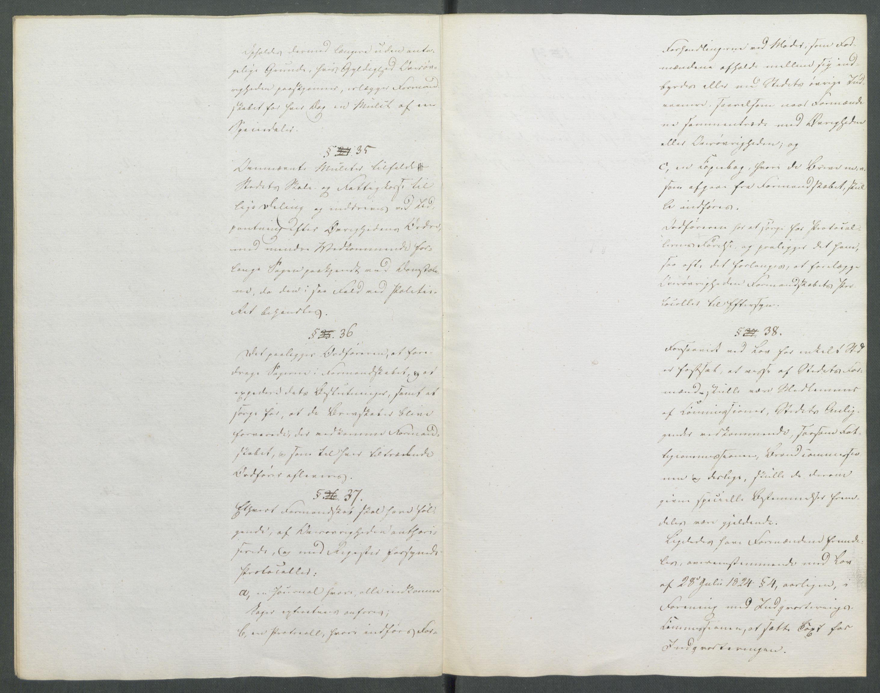 Justisdepartementet, Lovkomiteen 1814, AV/RA-S-1152/E/L0014/0001: -- / Formannskapslovgivningen, 1821-1829, s. 199