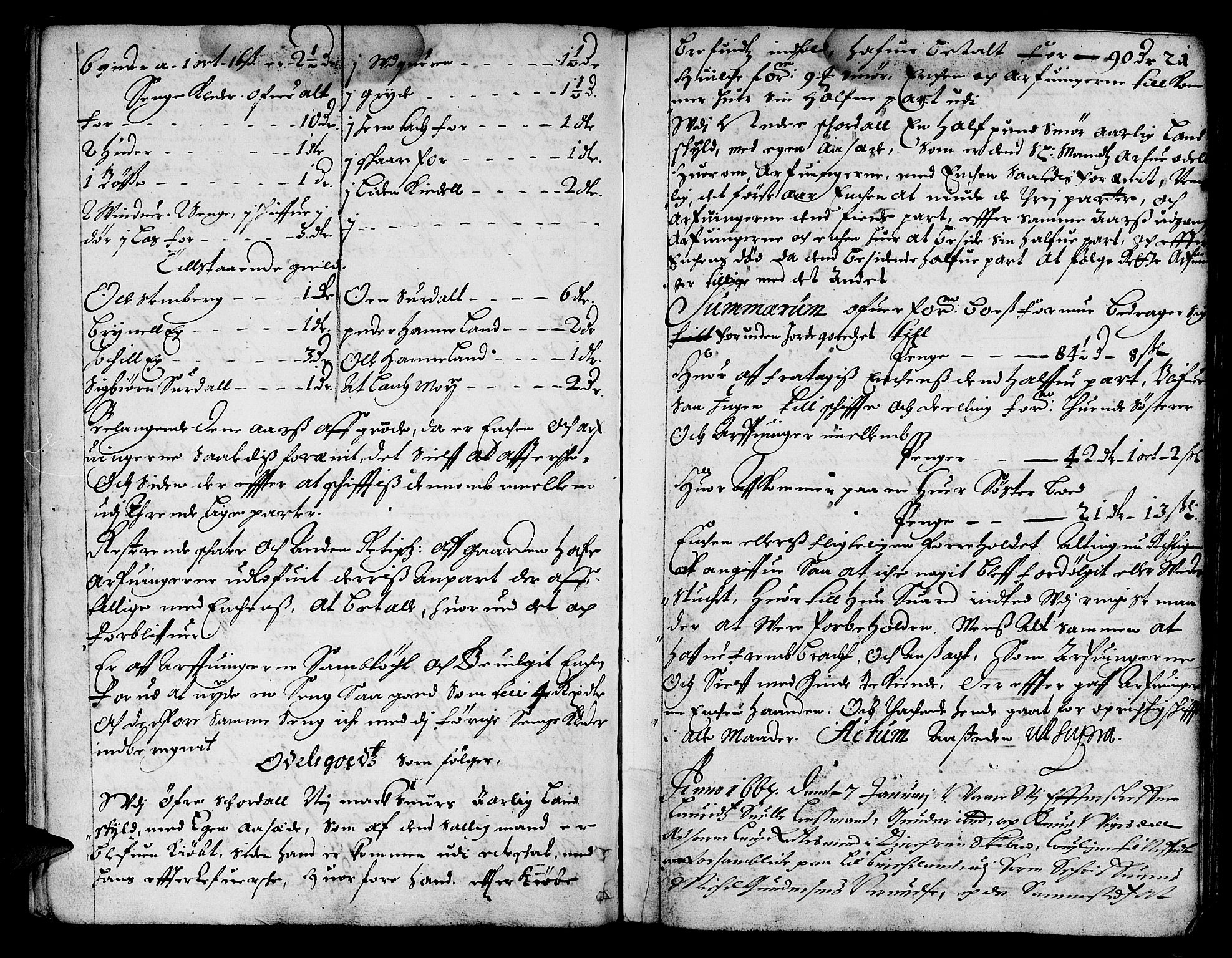 Jæren og Dalane sorenskriveri, AV/SAST-A-100306/5/50BA/L0001: SKIFTEPROTOKOLL <KORTREG>, 1666-1672, s. 20b-21a