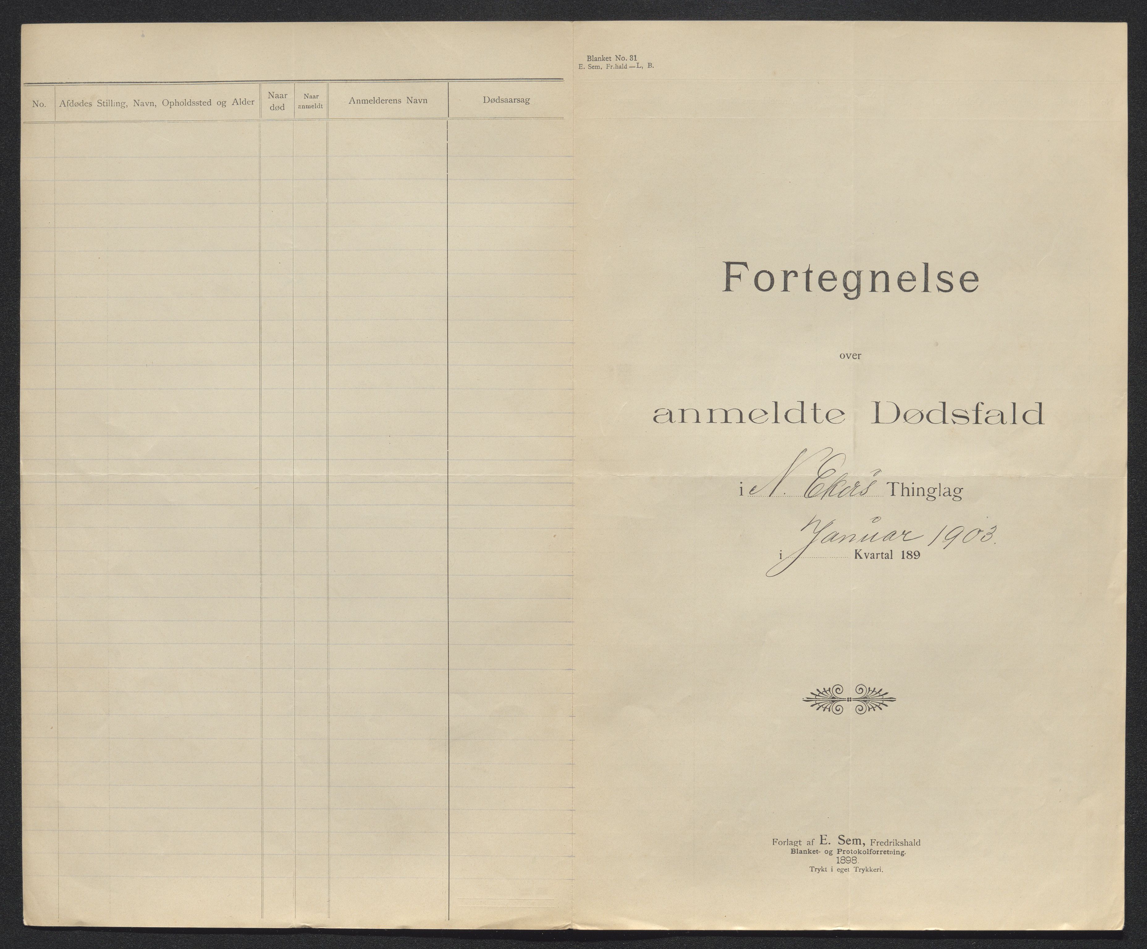 Eiker, Modum og Sigdal sorenskriveri, SAKO/A-123/H/Ha/Hab/L0030: Dødsfallsmeldinger, 1903-1905, s. 100