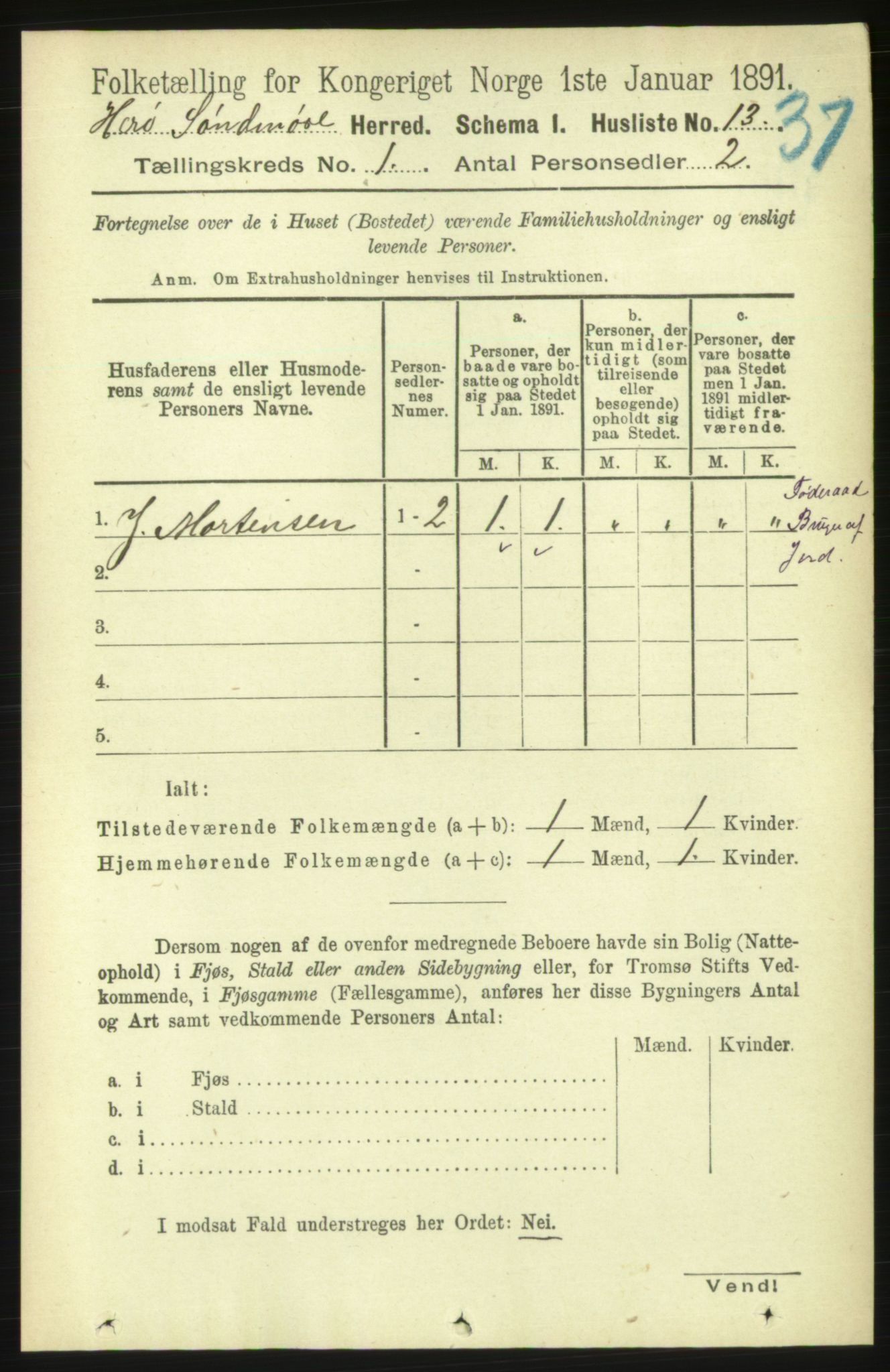 RA, Folketelling 1891 for 1515 Herøy herred, 1891, s. 41