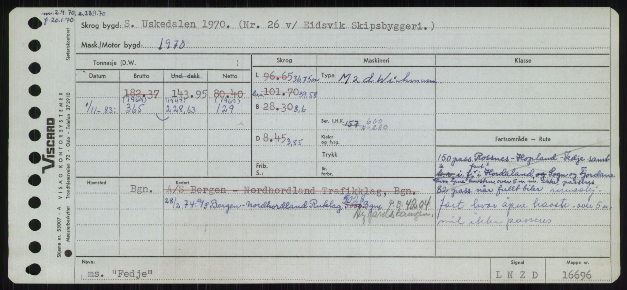 Sjøfartsdirektoratet med forløpere, Skipsmålingen, RA/S-1627/H/Ha/L0002/0001: Fartøy, Eik-Hill / Fartøy, Eik-F, s. 361