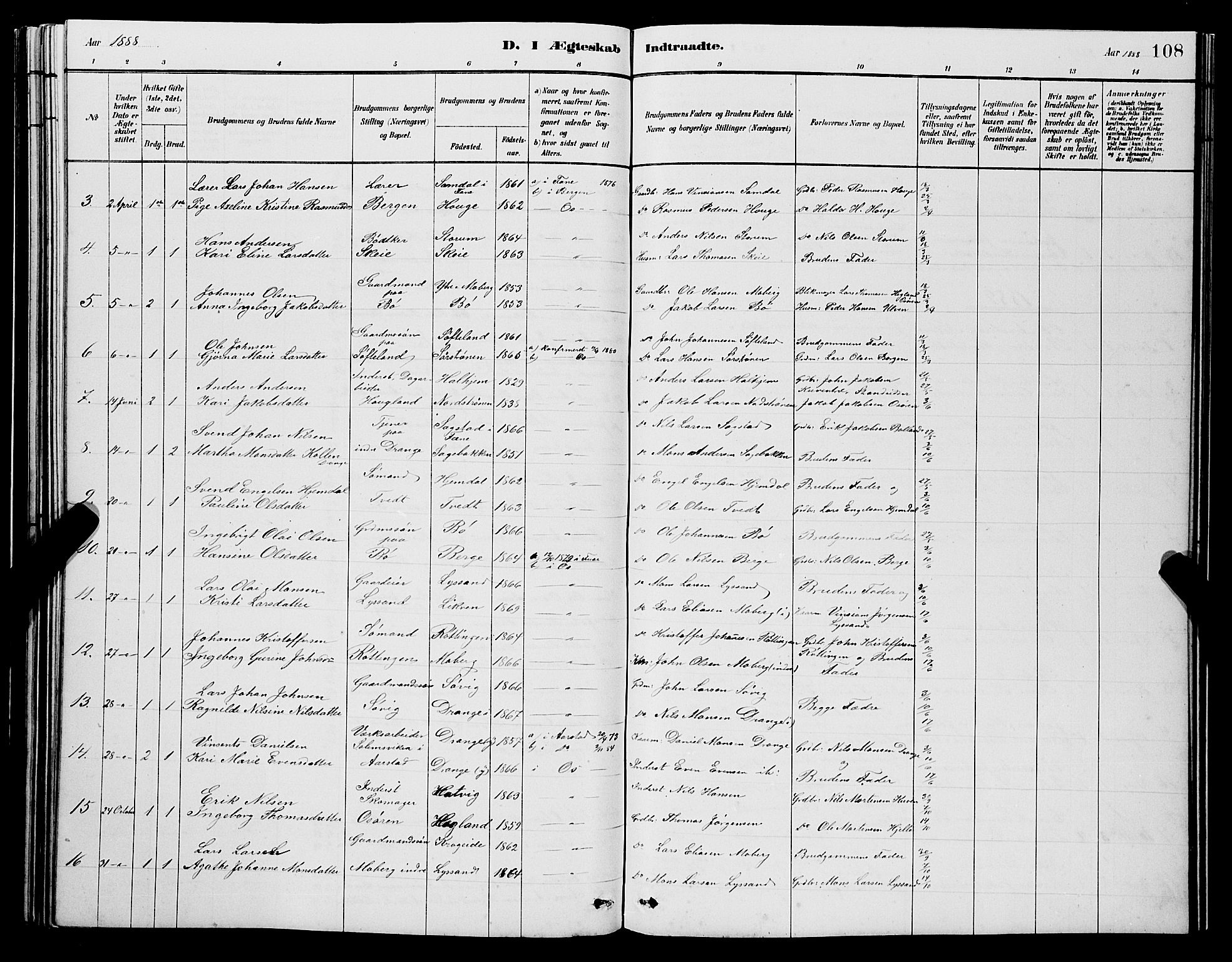 Os sokneprestembete, AV/SAB-A-99929: Klokkerbok nr. A 2, 1880-1896, s. 108
