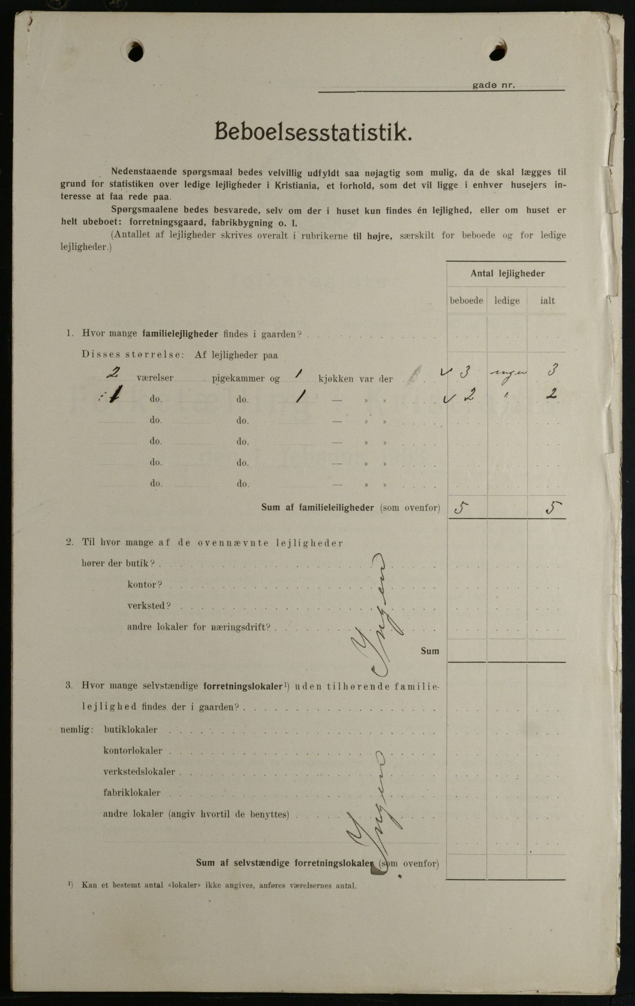 OBA, Kommunal folketelling 1.2.1908 for Kristiania kjøpstad, 1908, s. 47801