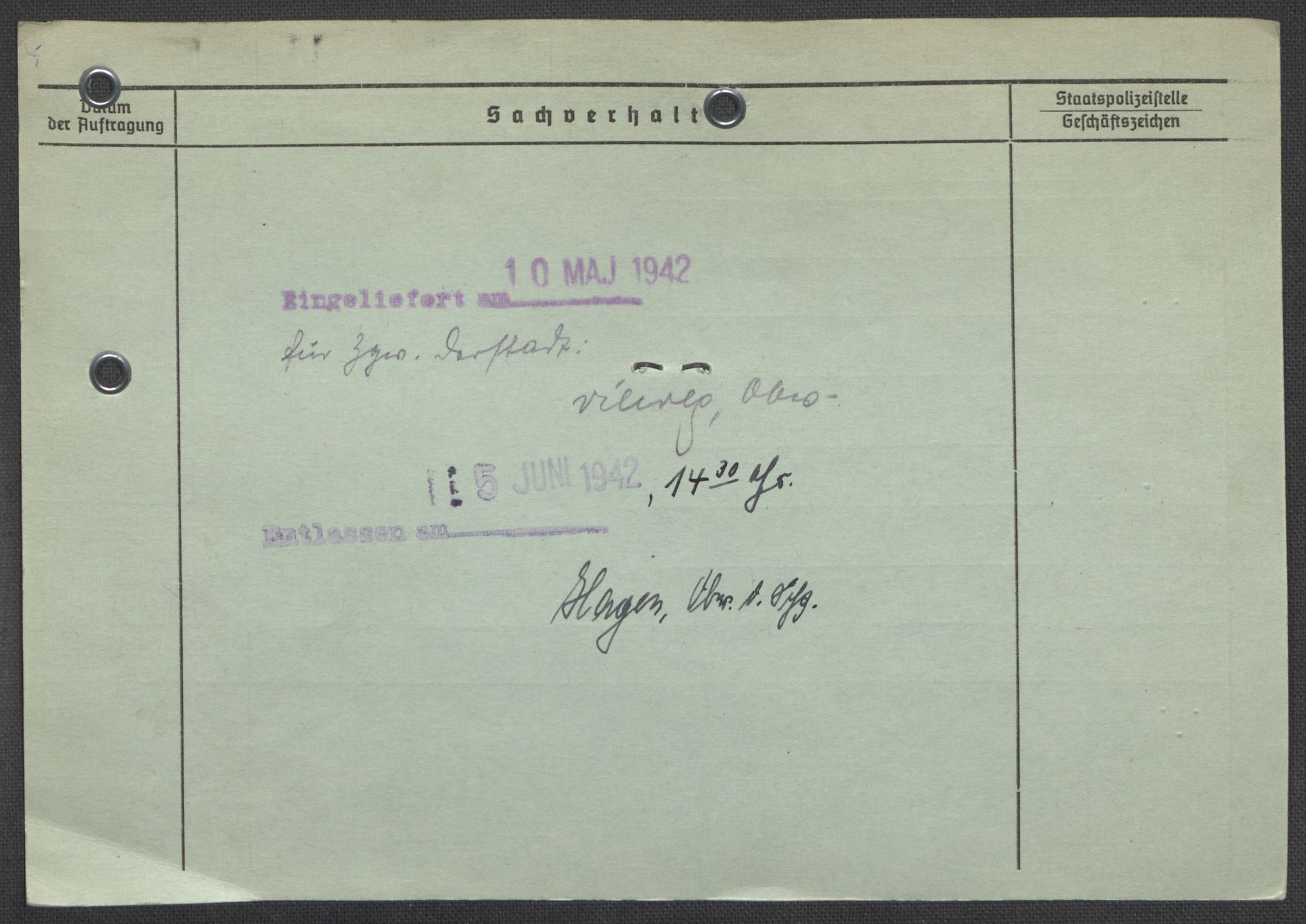 Befehlshaber der Sicherheitspolizei und des SD, AV/RA-RAFA-5969/E/Ea/Eaa/L0008: Register over norske fanger i Møllergata 19: Oelze-Ru, 1940-1945, s. 535