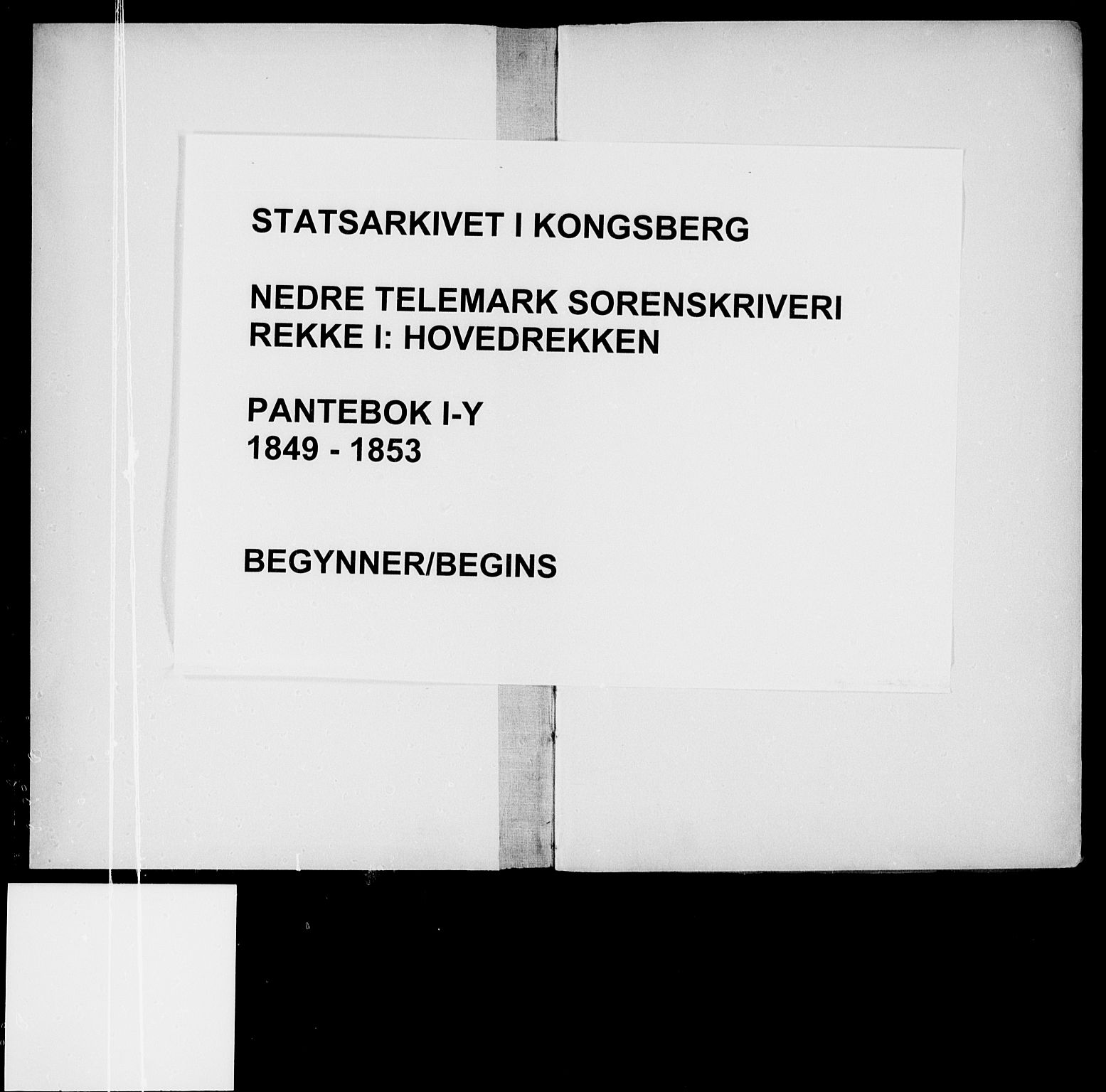 Nedre Telemark sorenskriveri, AV/SAKO-A-135/G/Ga/Gaa/L0001y: Pantebok nr. Y, 1849-1853