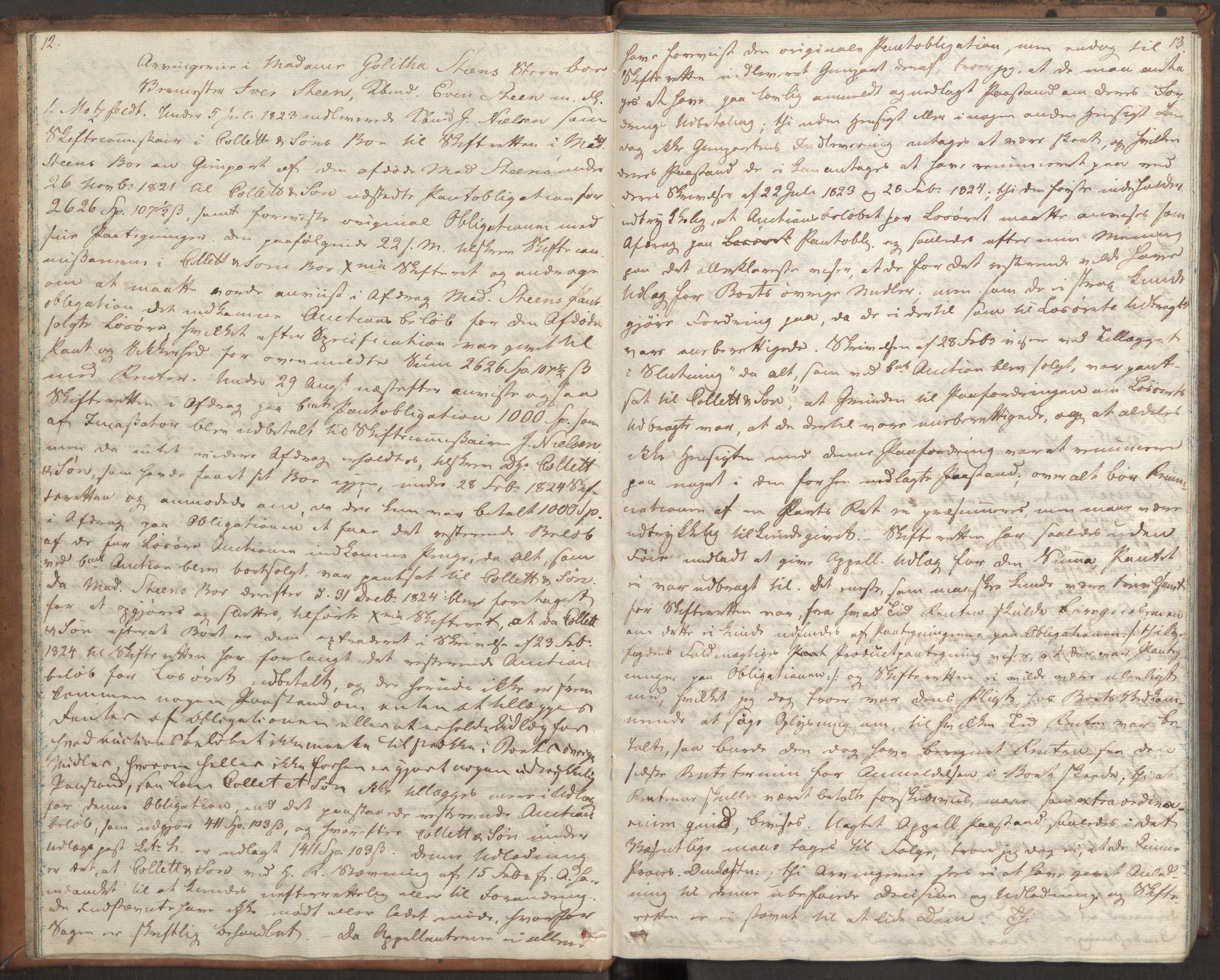 Høyesterett, AV/RA-S-1002/E/Eb/Ebb/L0013/0001: Voteringsprotokoller / Voteringsprotokoll, 1826, s. 12-13