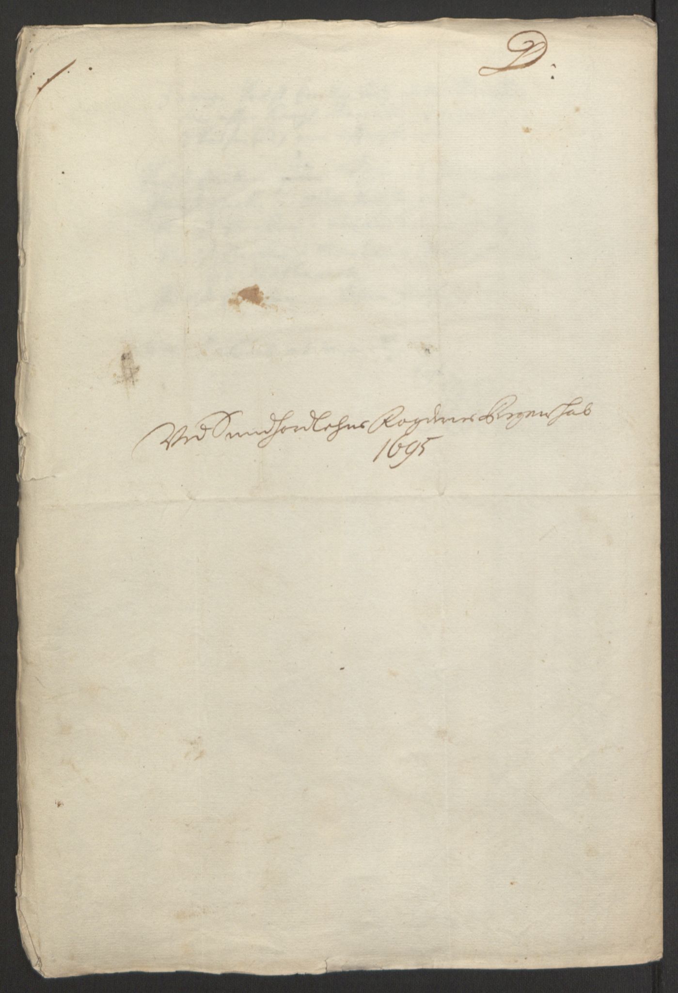 Rentekammeret inntil 1814, Reviderte regnskaper, Fogderegnskap, AV/RA-EA-4092/R48/L2976: Fogderegnskap Sunnhordland og Hardanger, 1695-1696, s. 100