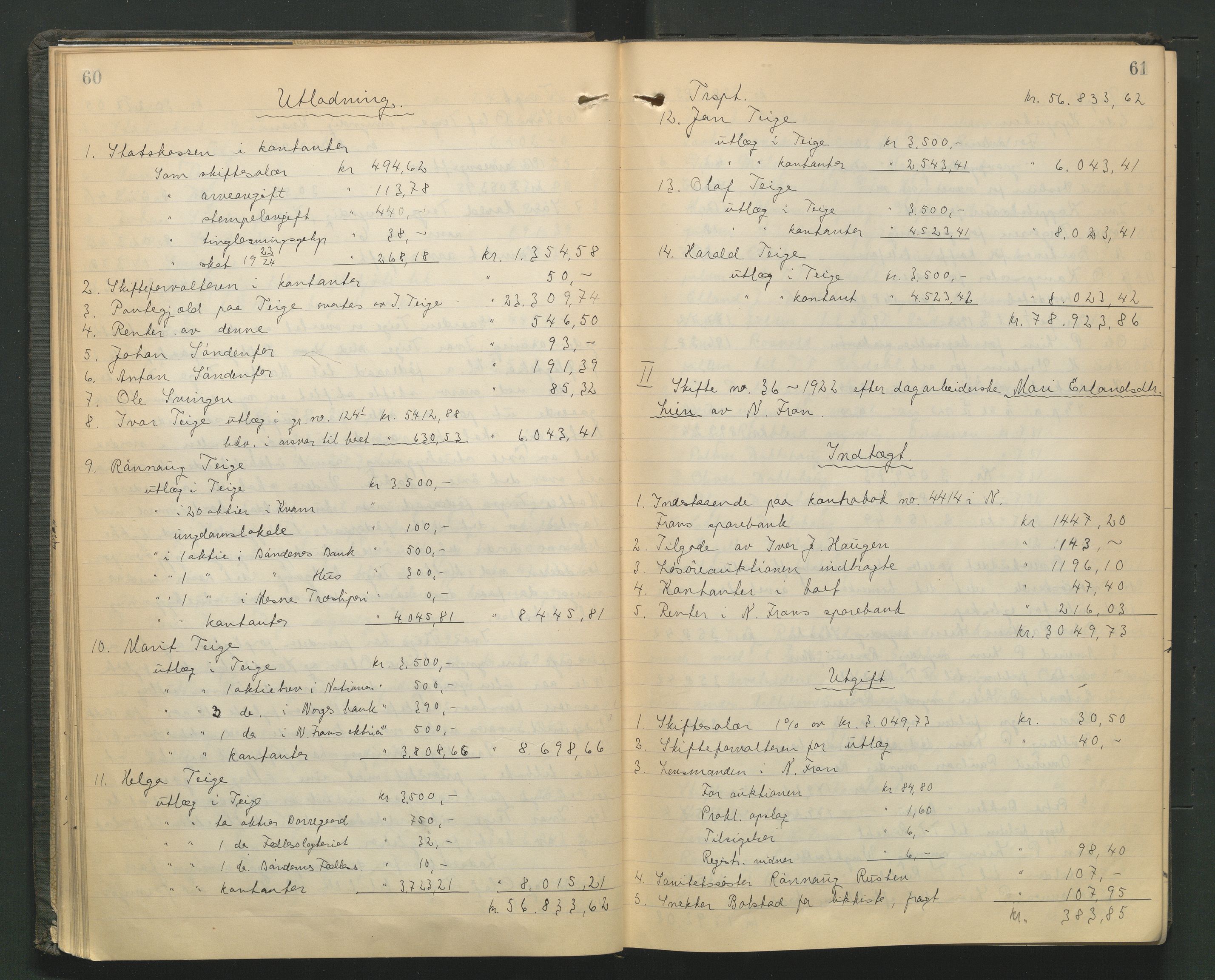 Nord-Gudbrandsdal tingrett, AV/SAH-TING-002/J/Jd/L0006: Skifteutlodningsprotokoll, 1923-1928, s. 60-61