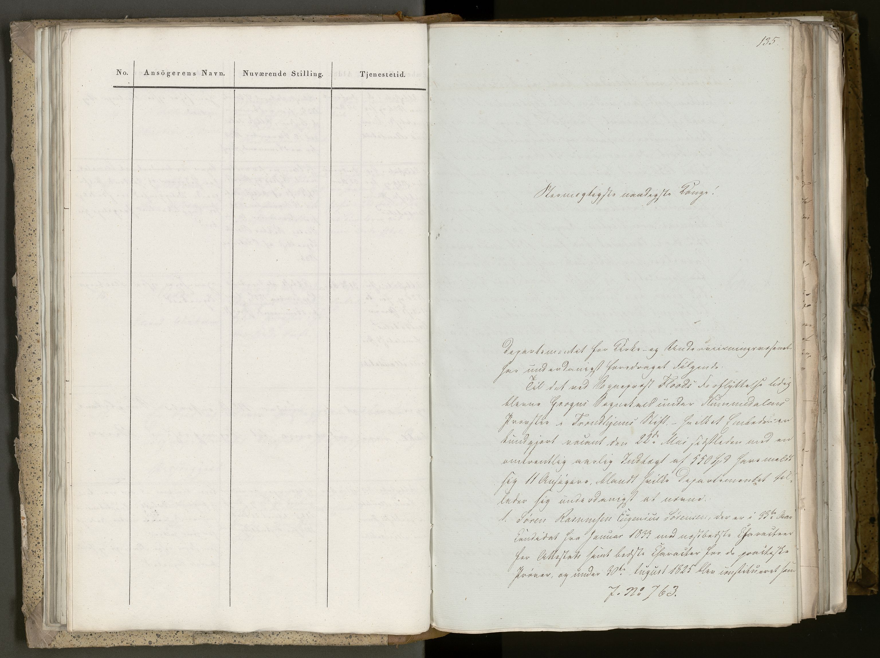 Statsrådsavdelingen i Stockholm, AV/RA-S-1003/D/Da/L0110: Regjeringsinnstillinger nr. 749-924, 1836