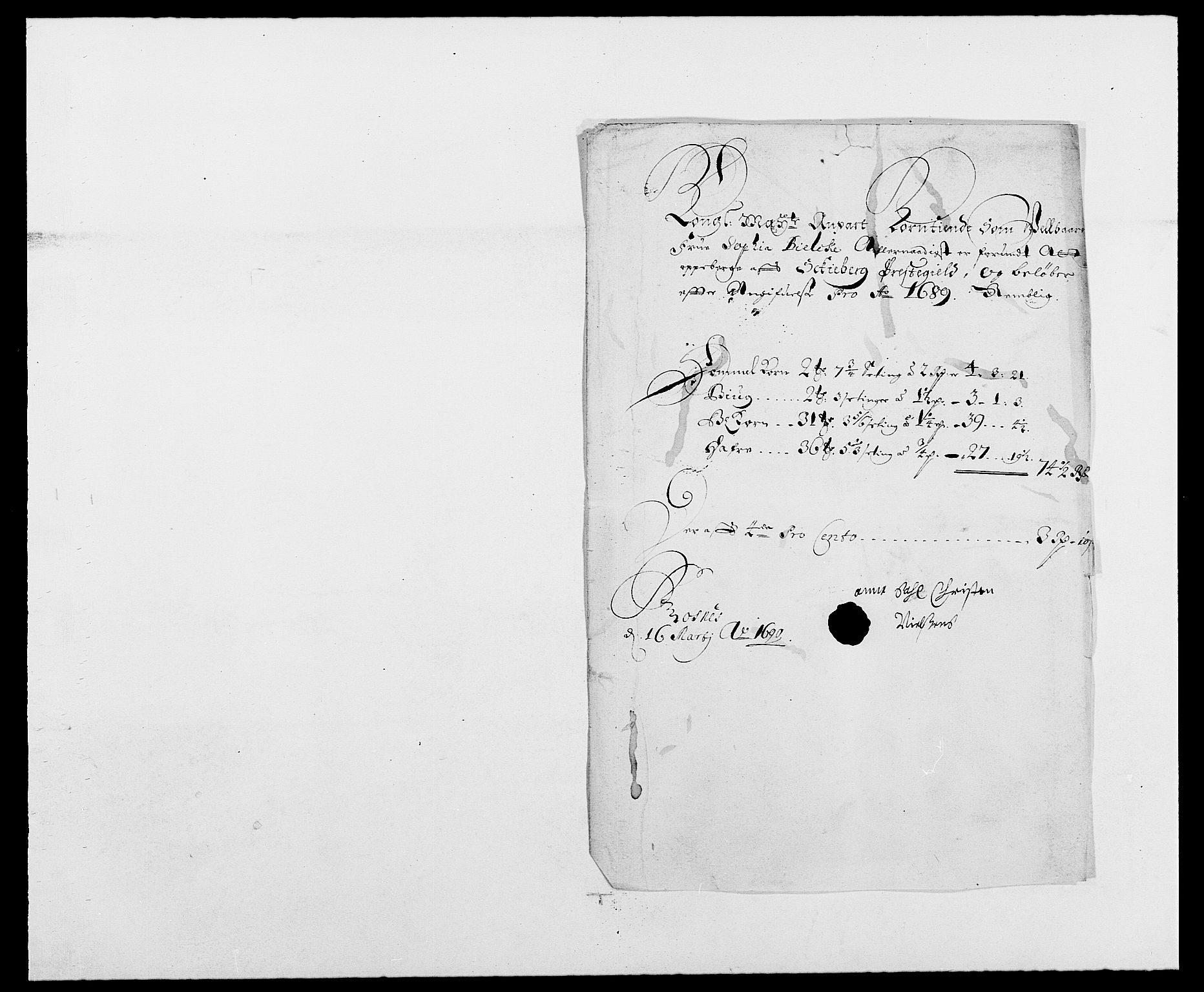 Rentekammeret inntil 1814, Reviderte regnskaper, Fogderegnskap, AV/RA-EA-4092/R01/L0010: Fogderegnskap Idd og Marker, 1690-1691, s. 160