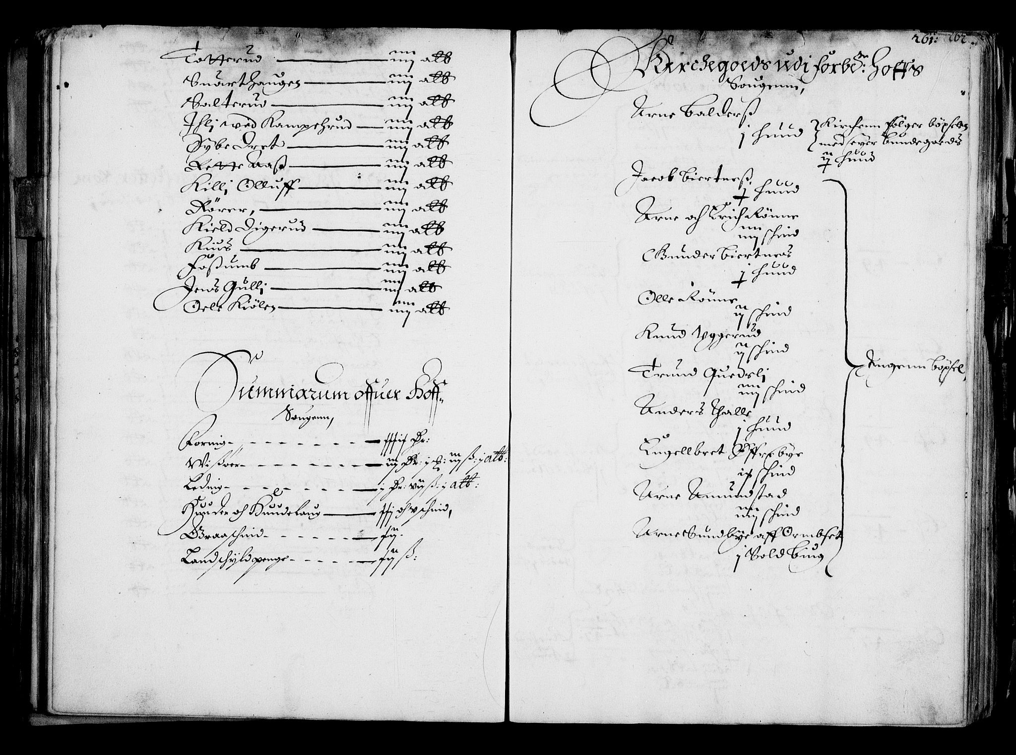 Rentekammeret inntil 1814, Realistisk ordnet avdeling, AV/RA-EA-4070/N/Na/L0001: [XI f]: Akershus stifts jordebok, 1652, s. 260b-261a